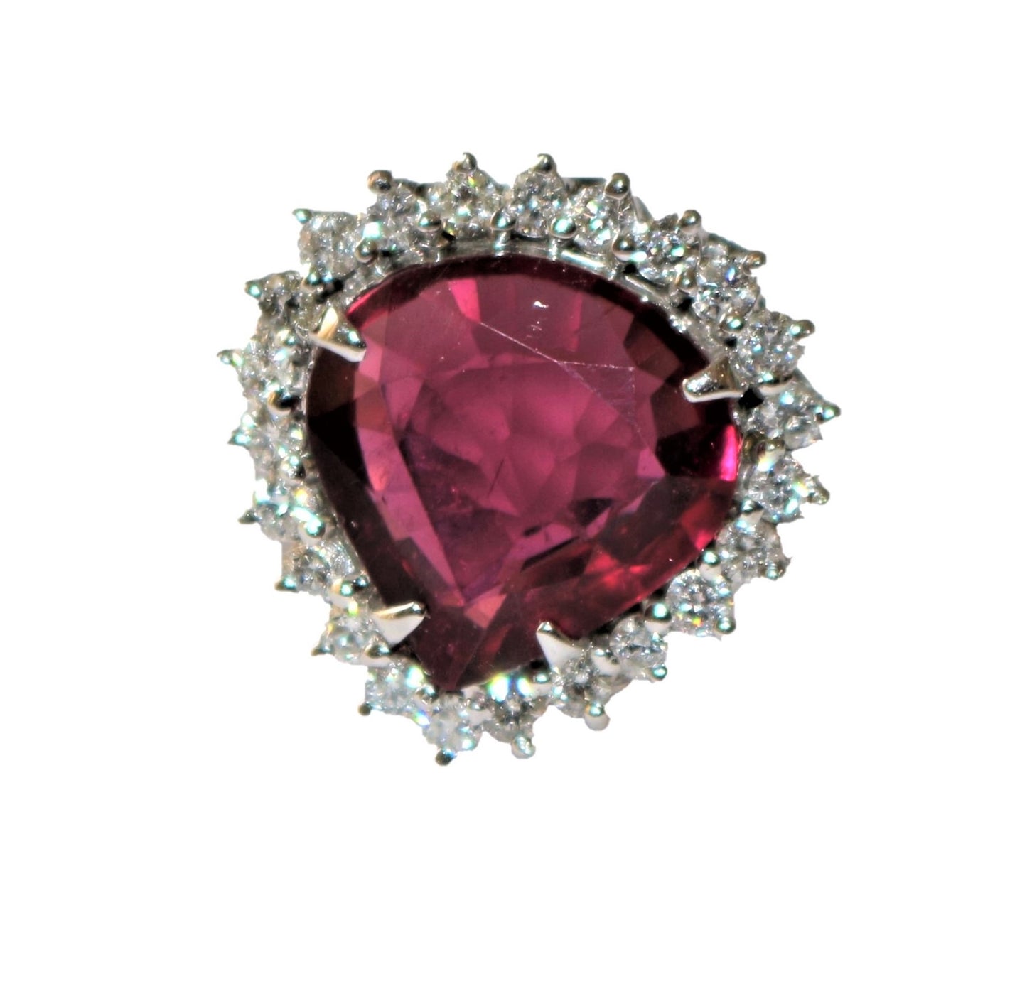 Bague Rubellite & Diamants
