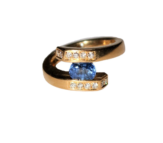 Bague Saphir Du Sri Lanka Ceylan