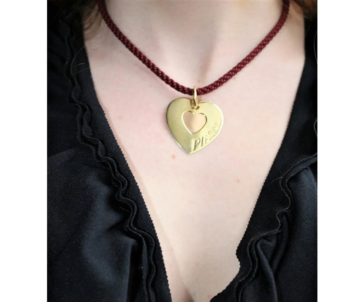 Collier Pendentif Double Coeur Piaget