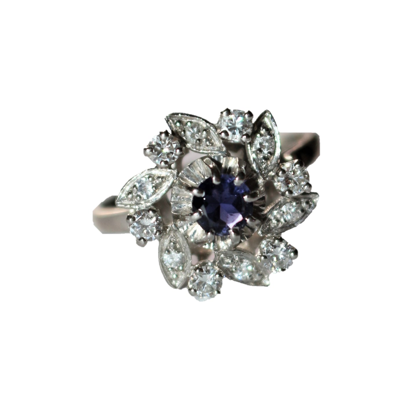 Bague Fleur Tourbillon Diamants