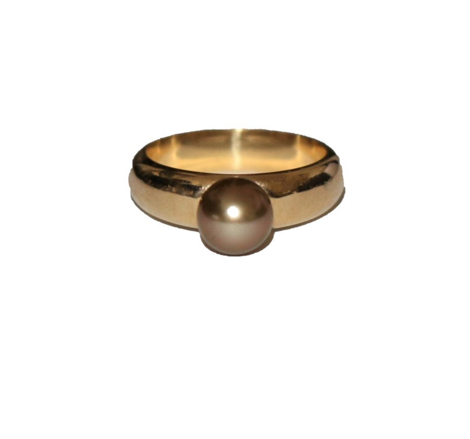 Bague Perle Fine Dorée