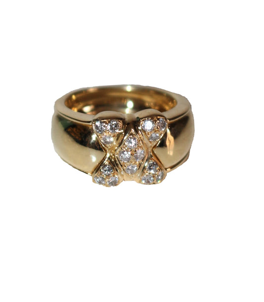 Mauboussin Bague Arlequin Or Et Diamants Vintage