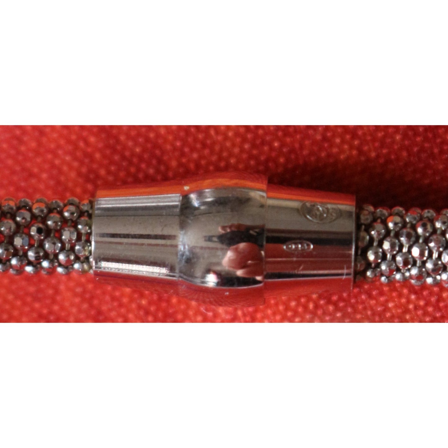 Paire de bracelets joncs argent et vermeil