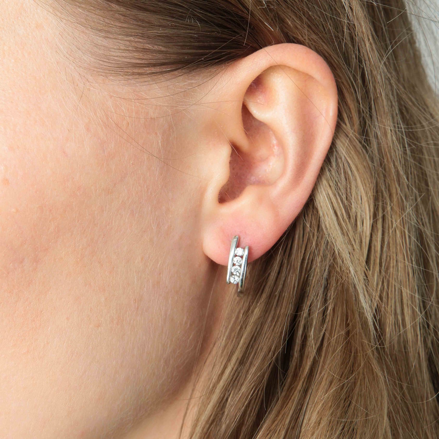 Boucles d'oreilles diamants