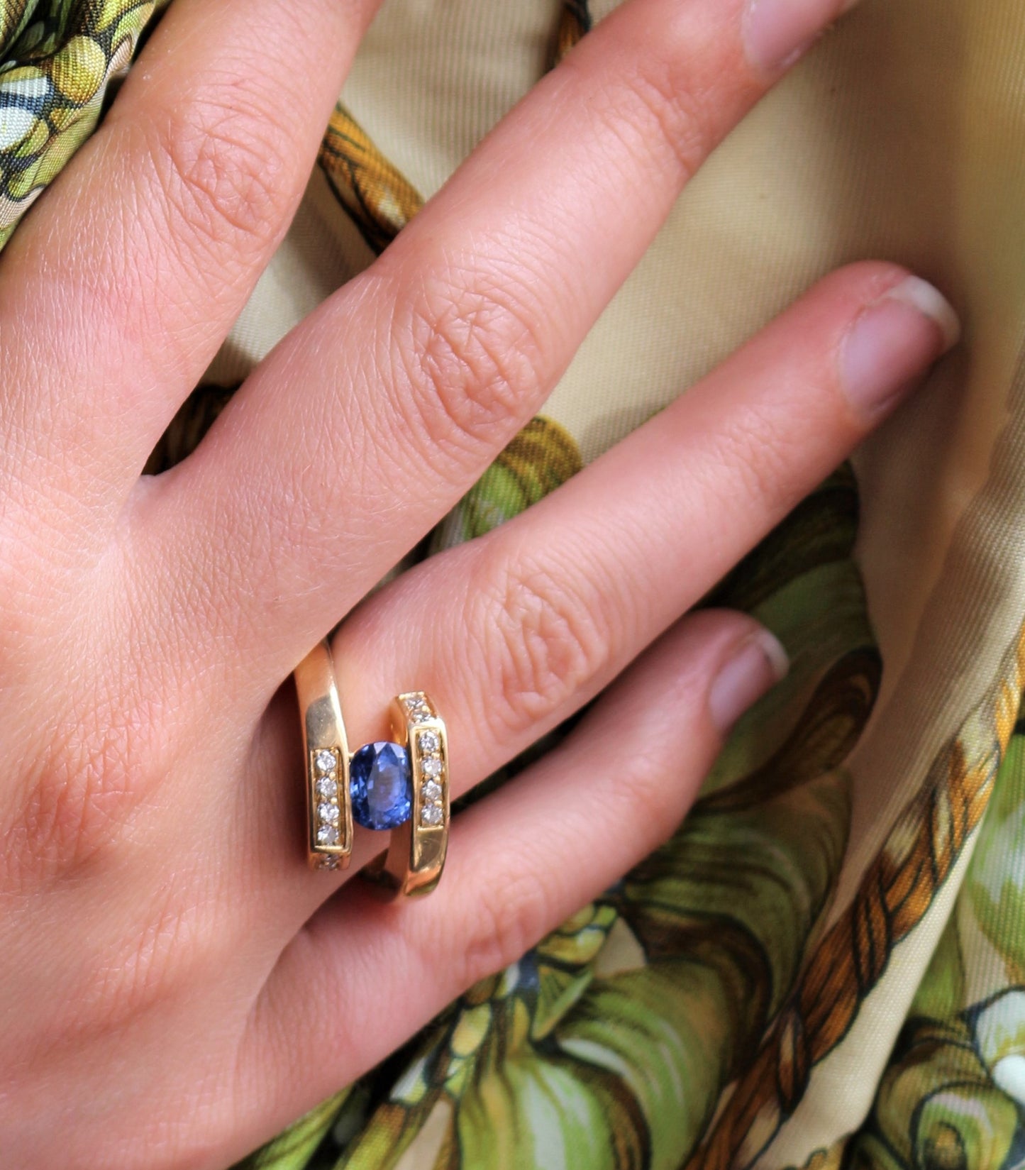 Bague Saphir Du Sri Lanka Ceylan