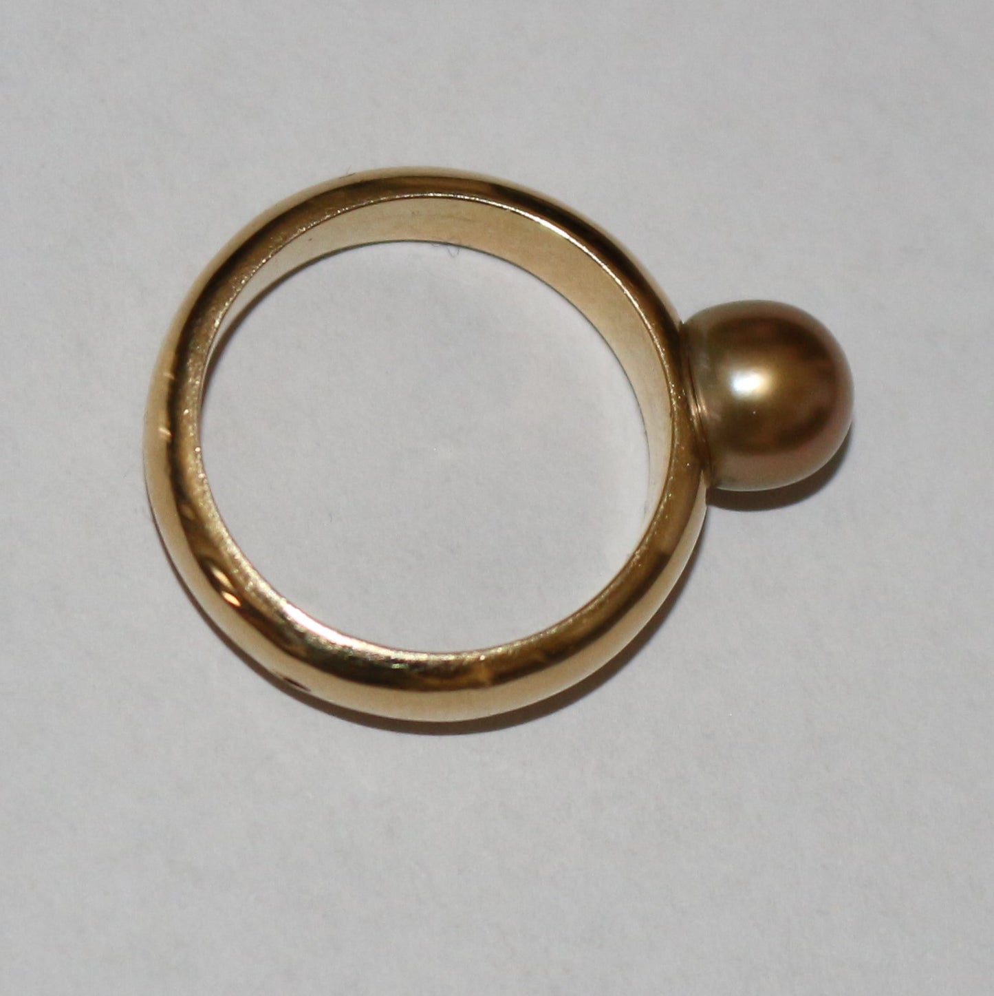 Bague Perle Fine Dorée