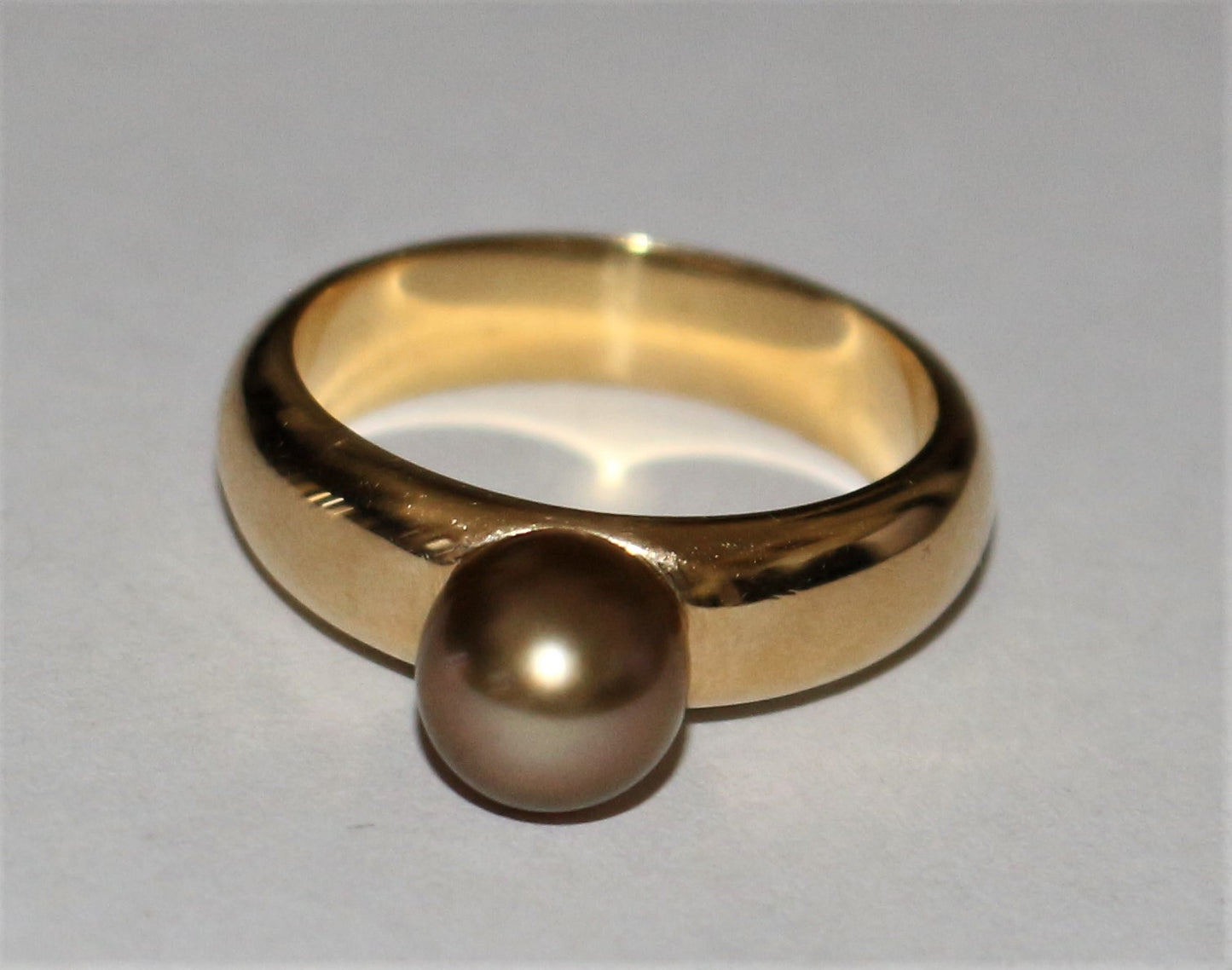 Bague Perle Fine Dorée