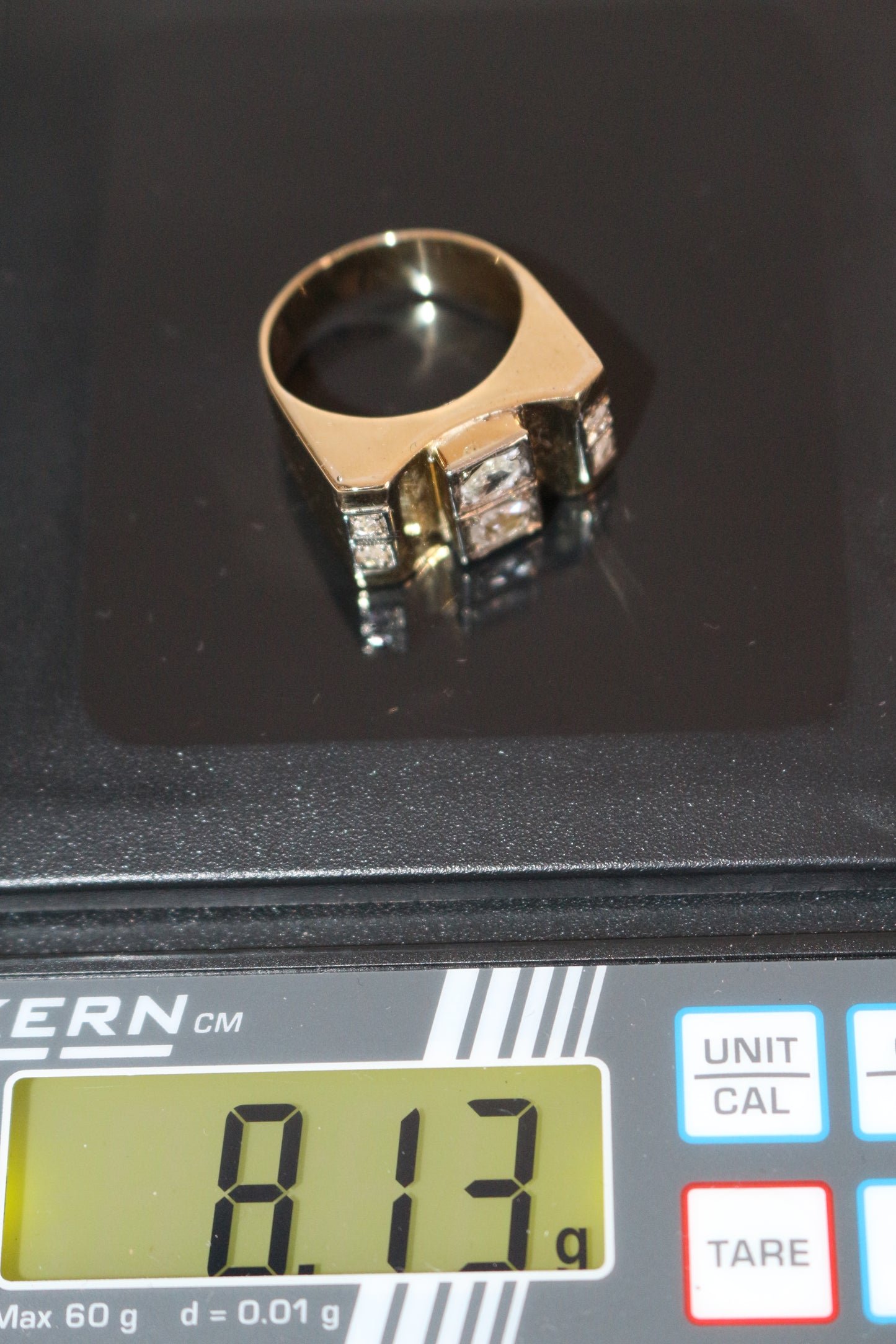 Bague Tank Diamants Taille Rose