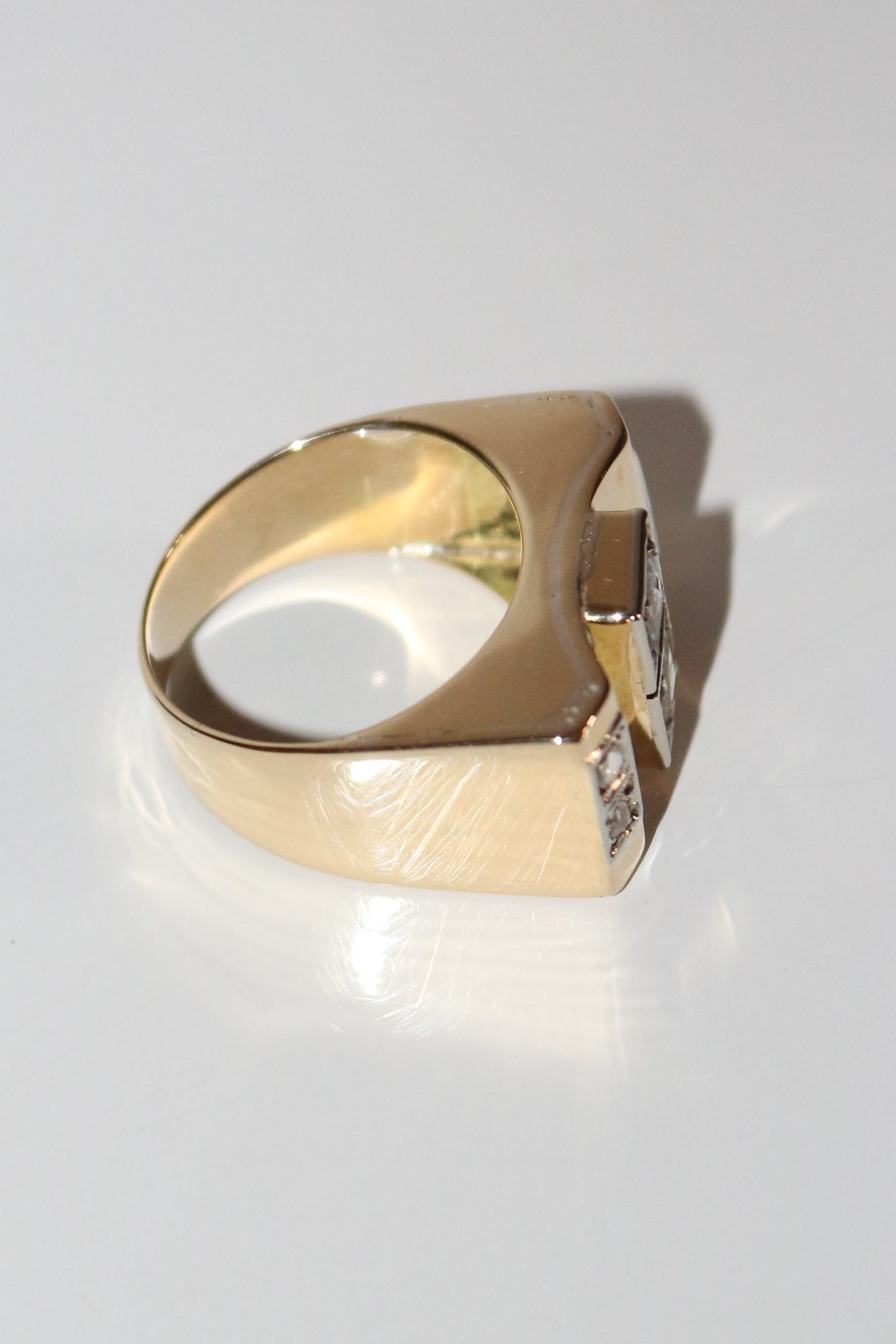 Bague Tank Diamants Taille Rose