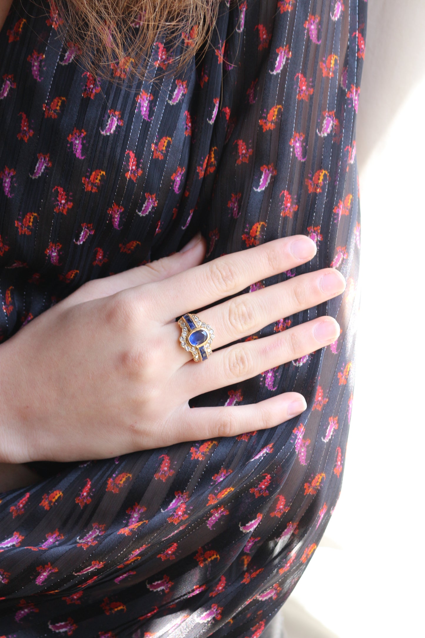 Bague Saphirs Et Diamants