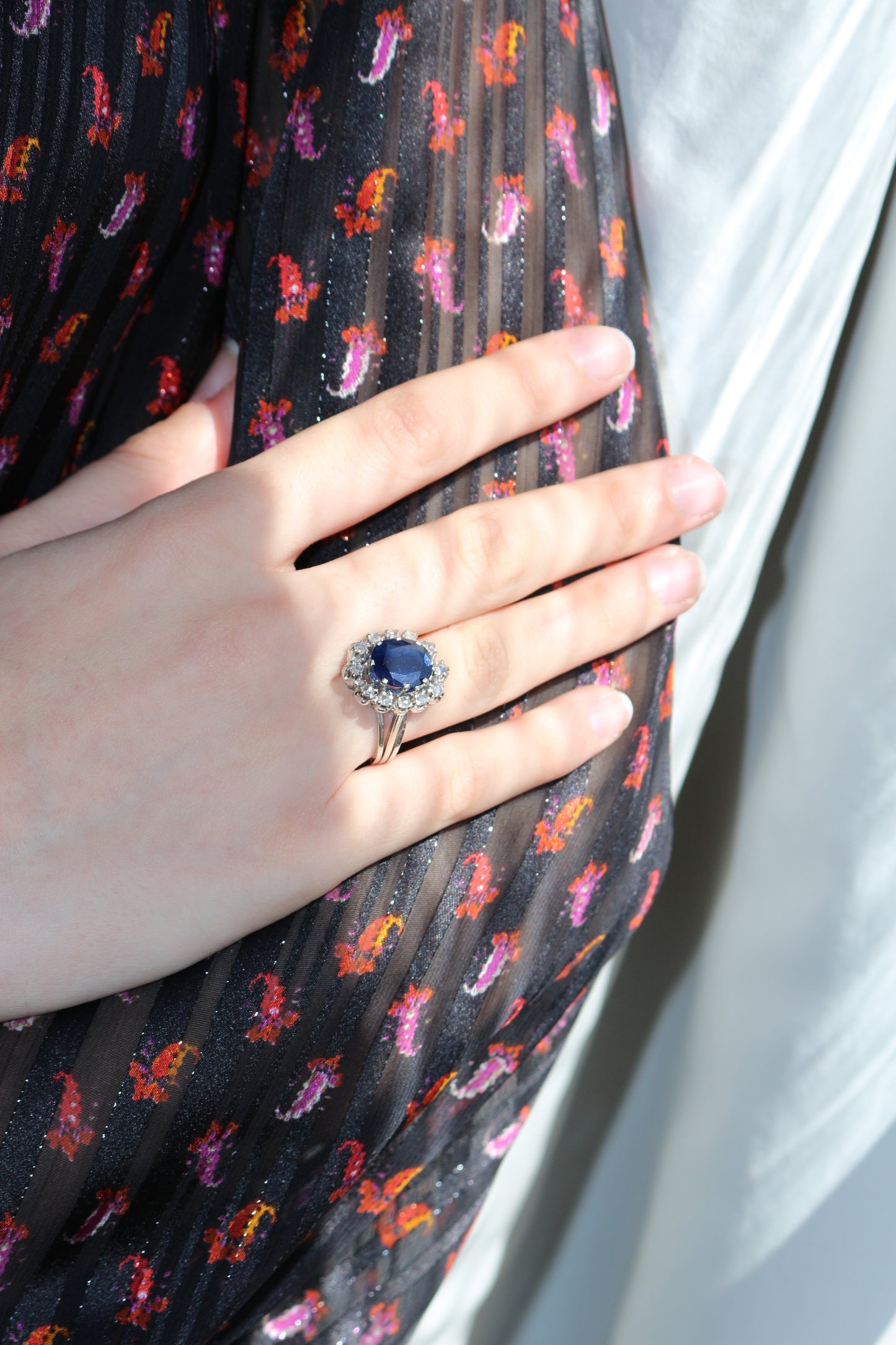 Bague Marguerite Saphir