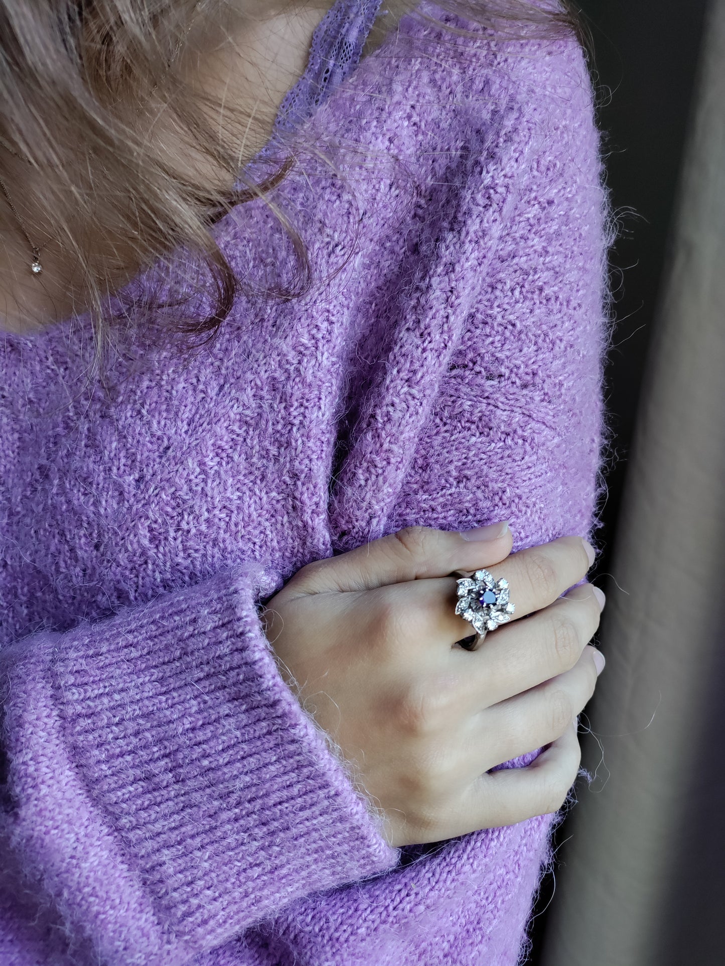 Bague Fleur Tourbillon Diamants