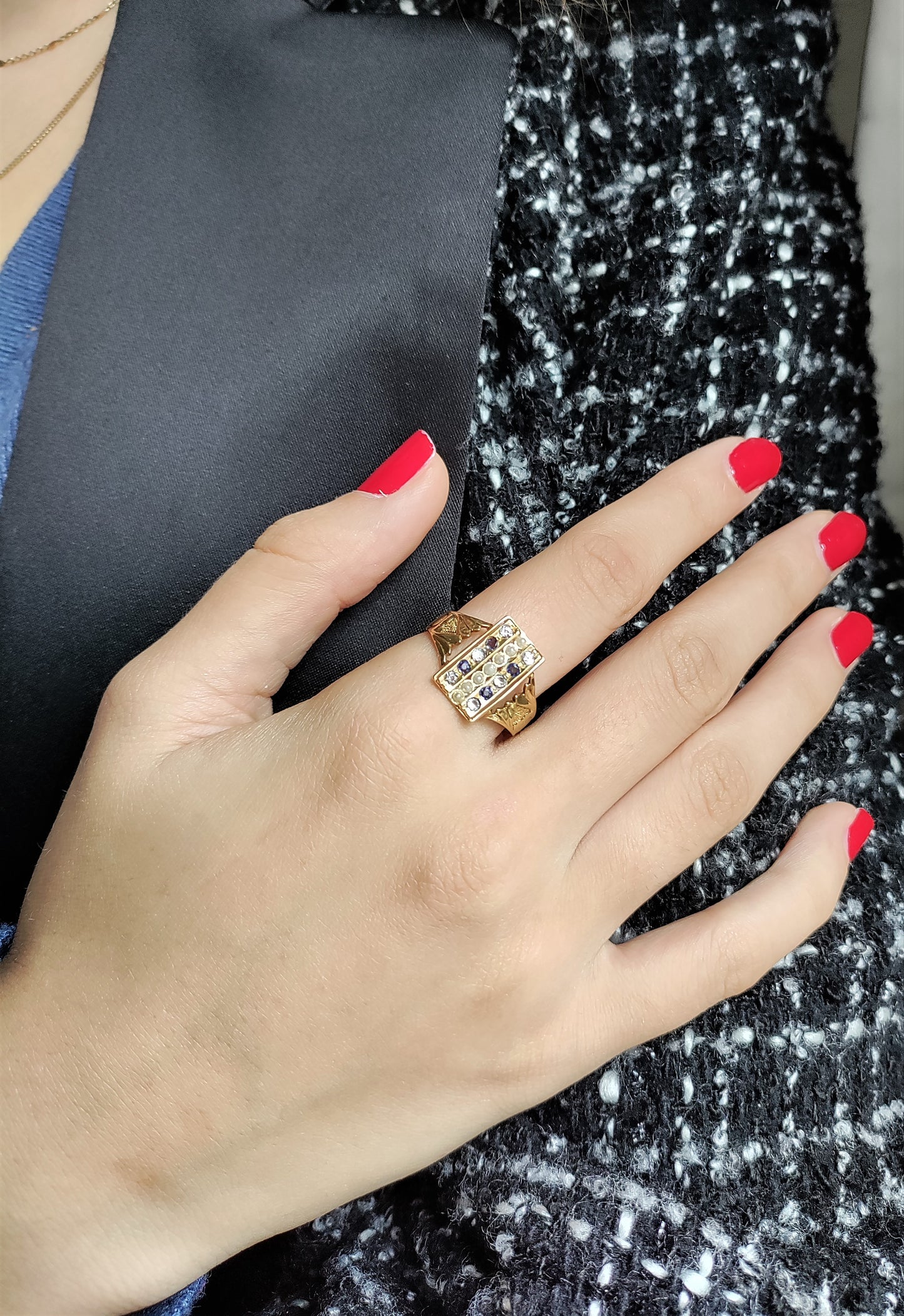 Bague Chevalière ancienne unisexe