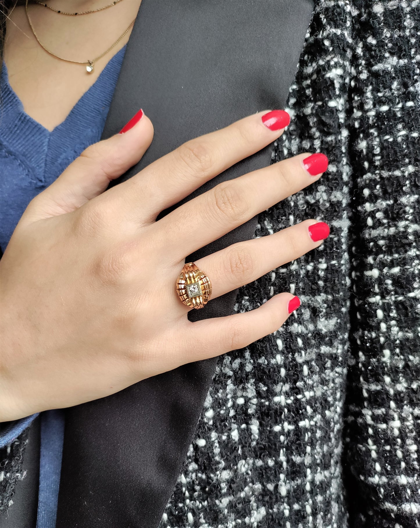 Bague Rétro ajourée
