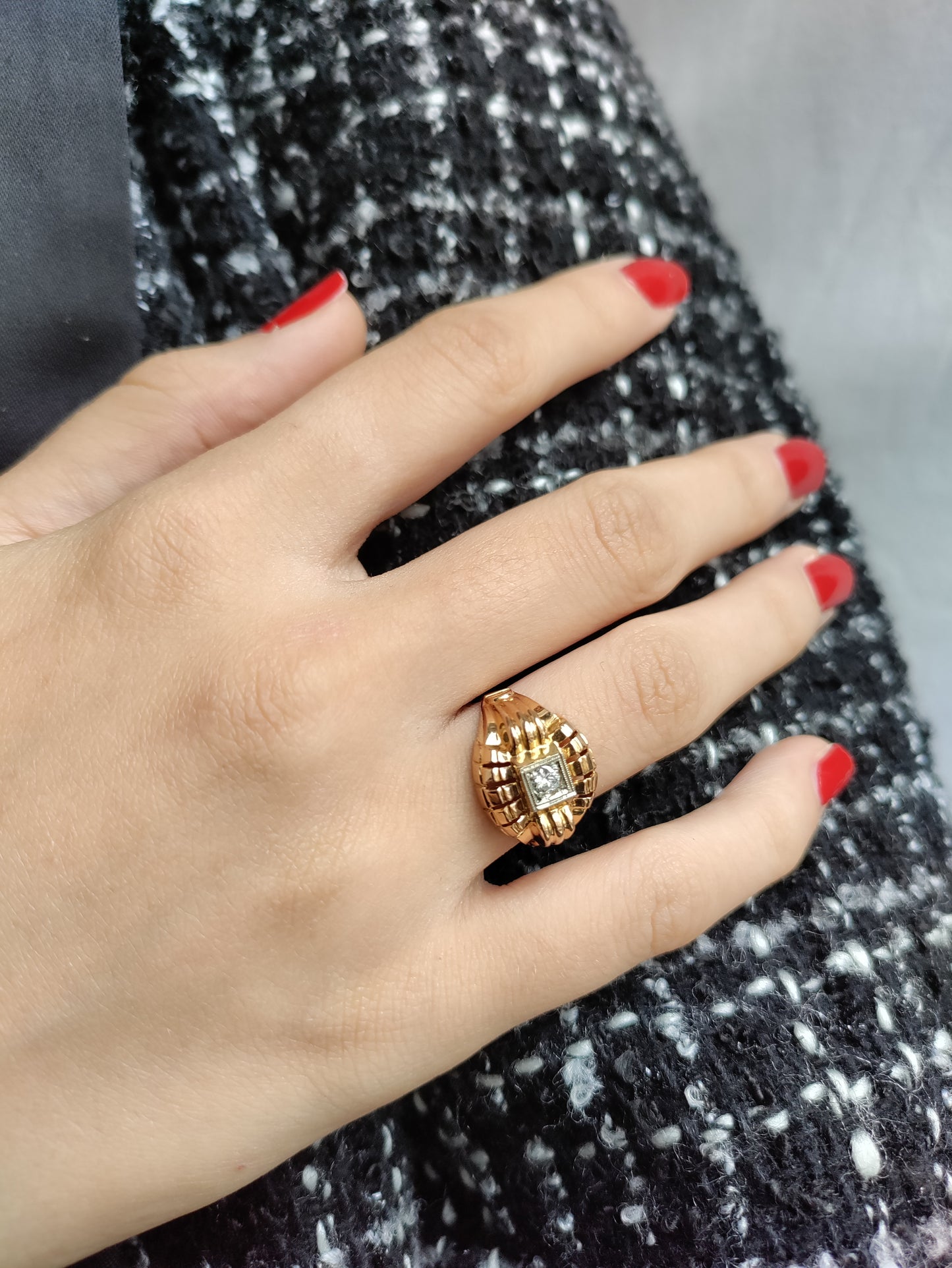 Bague Rétro ajourée