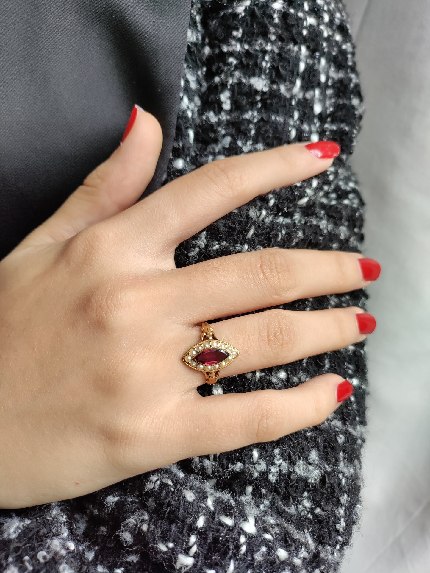 Bague marquise Napoléon III