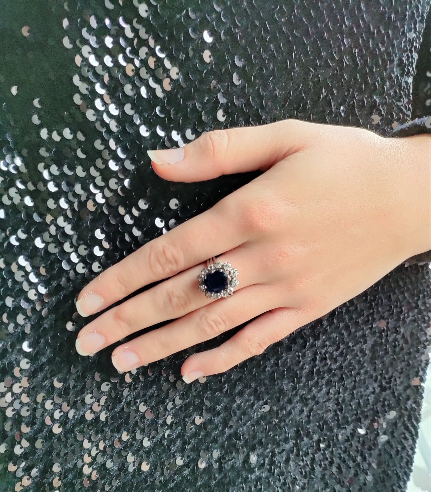 Bague Marguerite Saphir