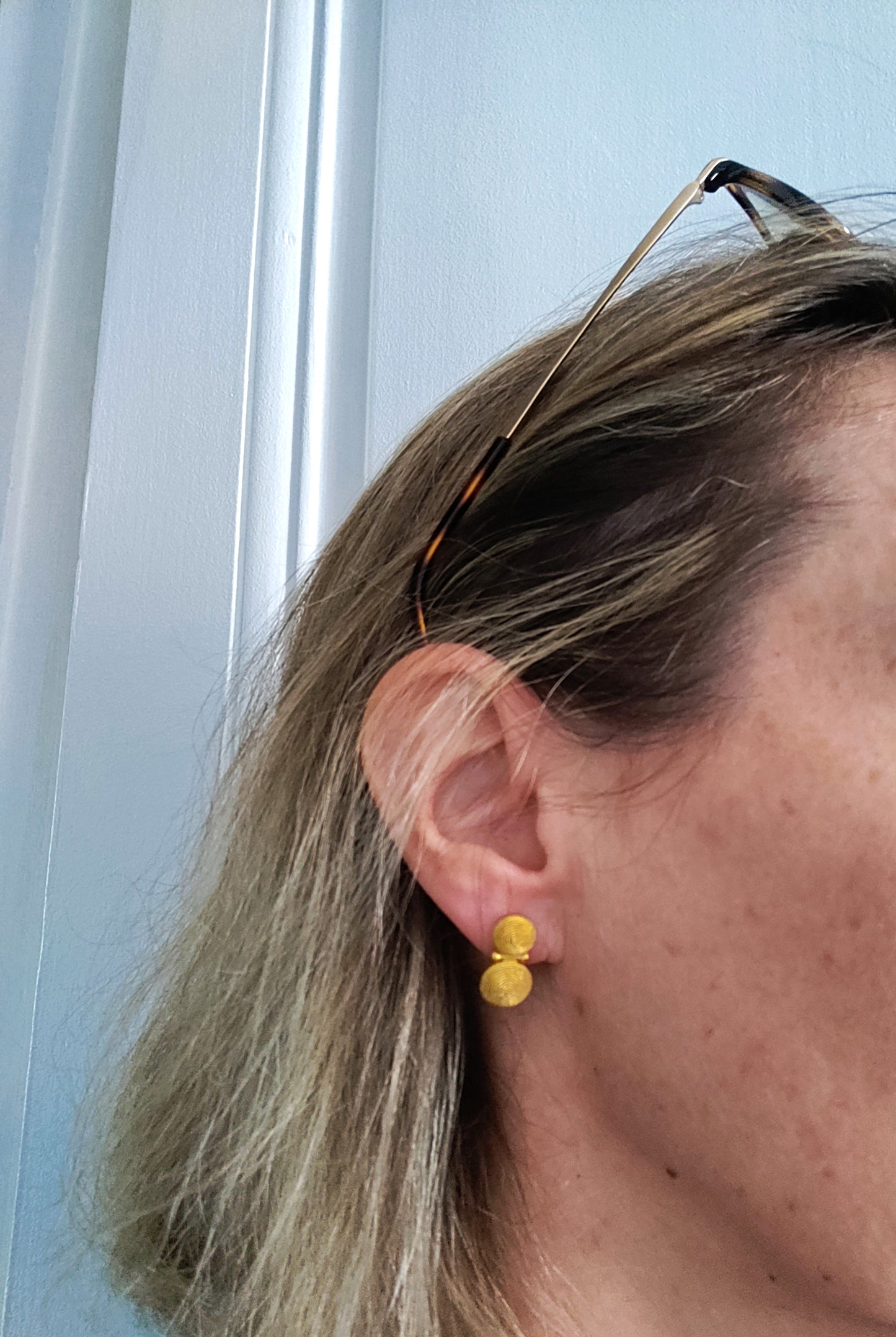 Boucles d'Oreilles En Or Grec 22 Carats
