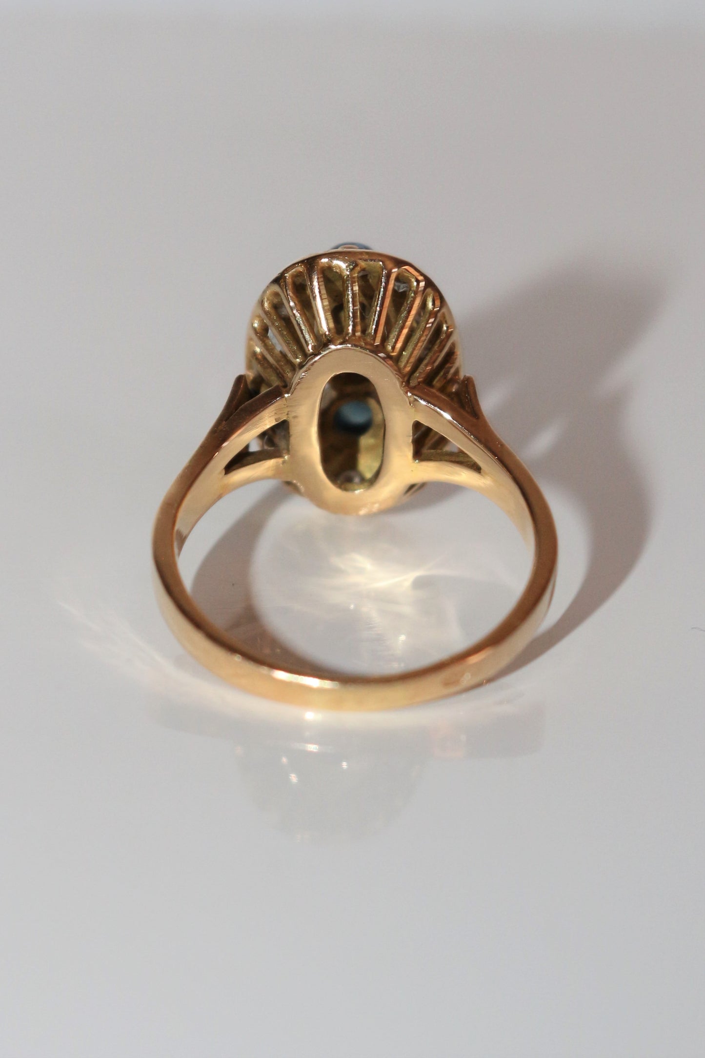 Bague Triologie De Saphirs Et Diamants