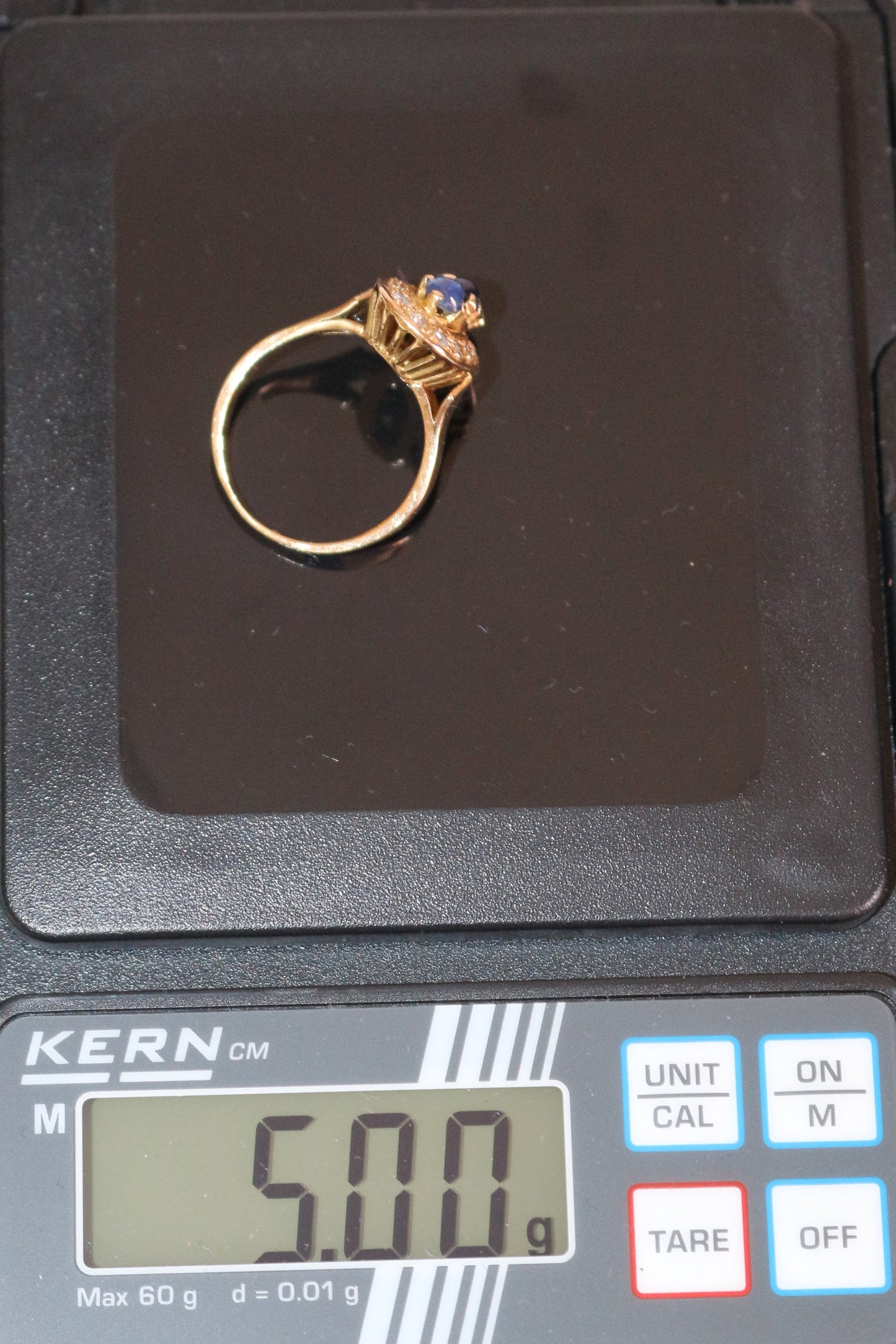 Bague Triologie De Saphirs Et Diamants