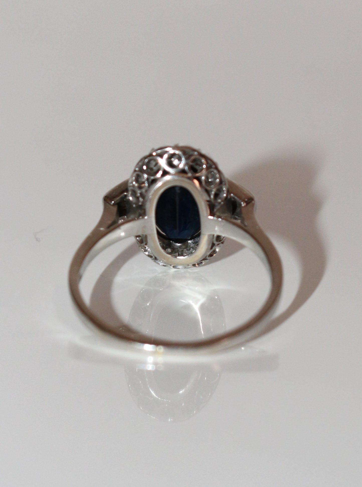 Bague Art Déco Saphir Et Diamants