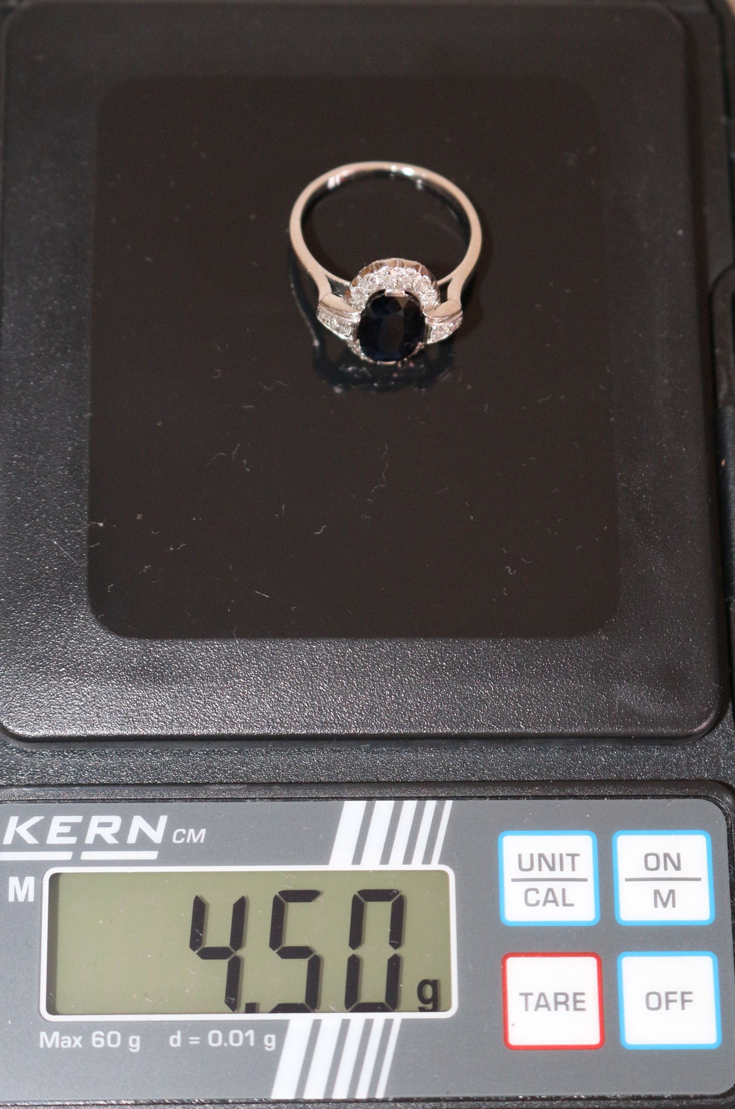 Bague Art Déco Saphir Et Diamants