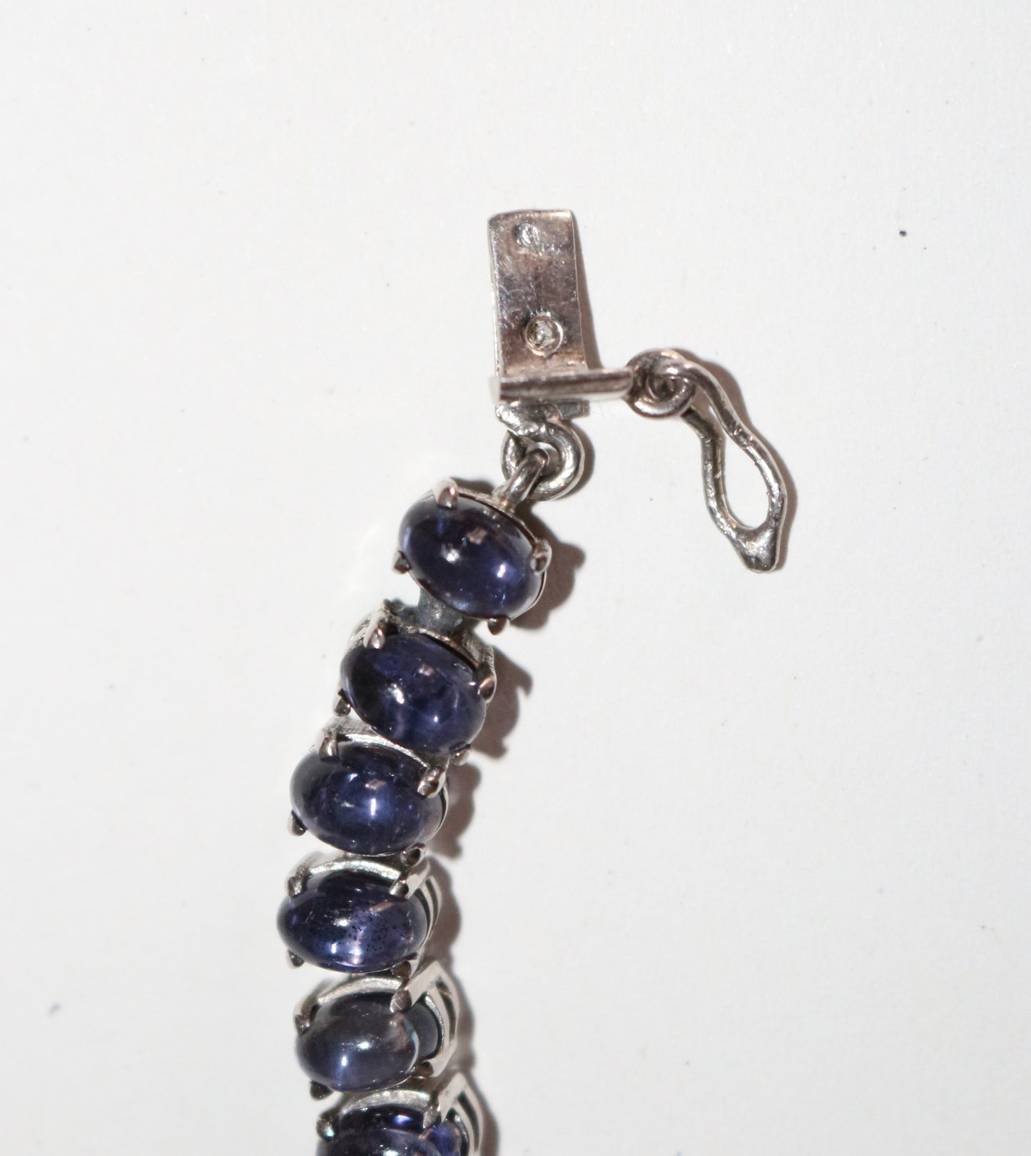 Bracelet Ligne Cordiérites En Argent