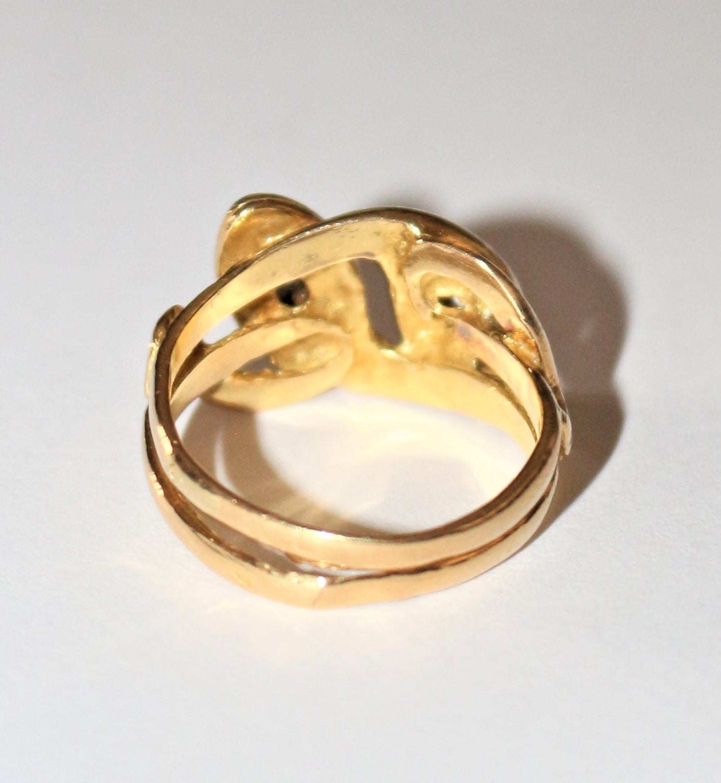 Bague double serpent XIXe