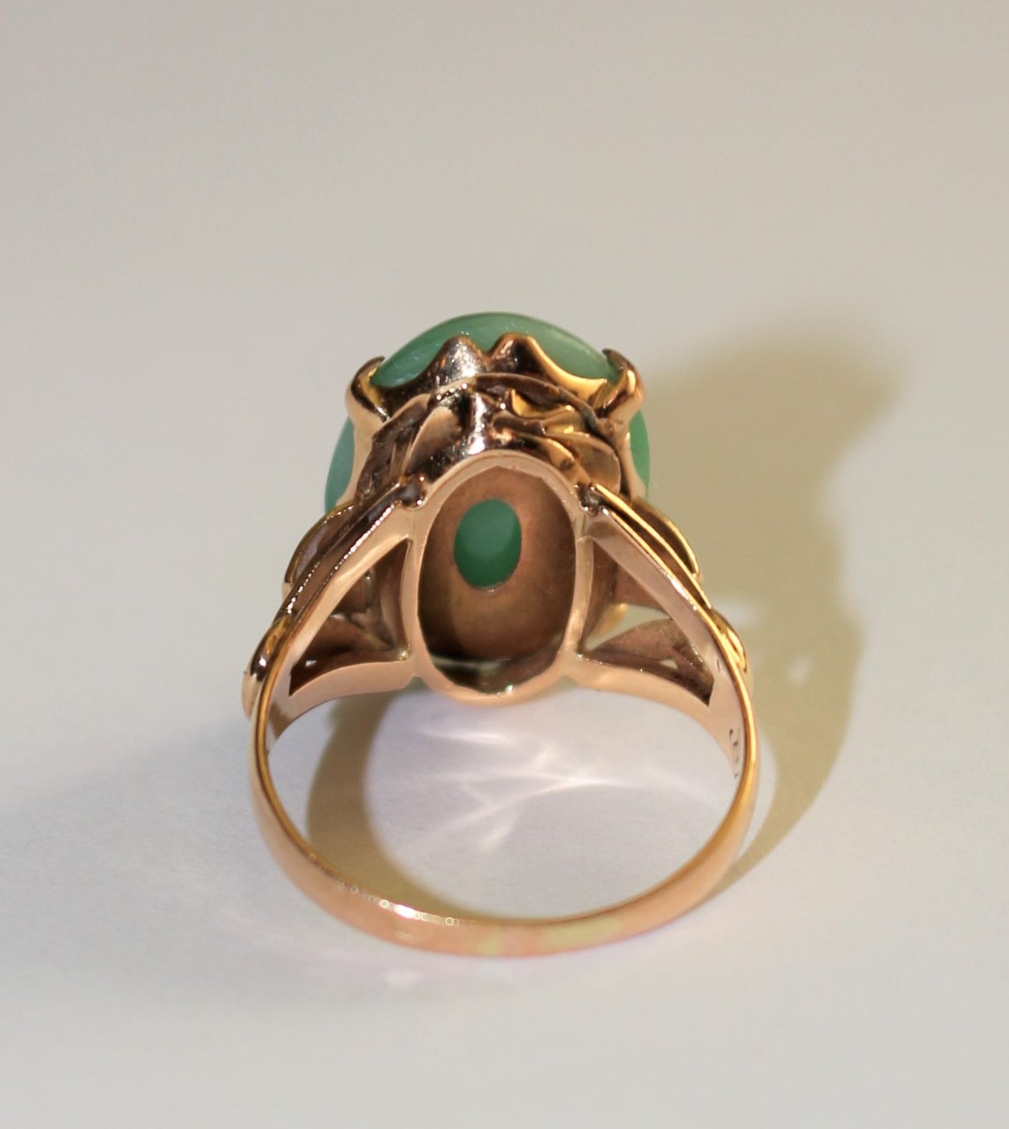 Bague Cabochon De Jade