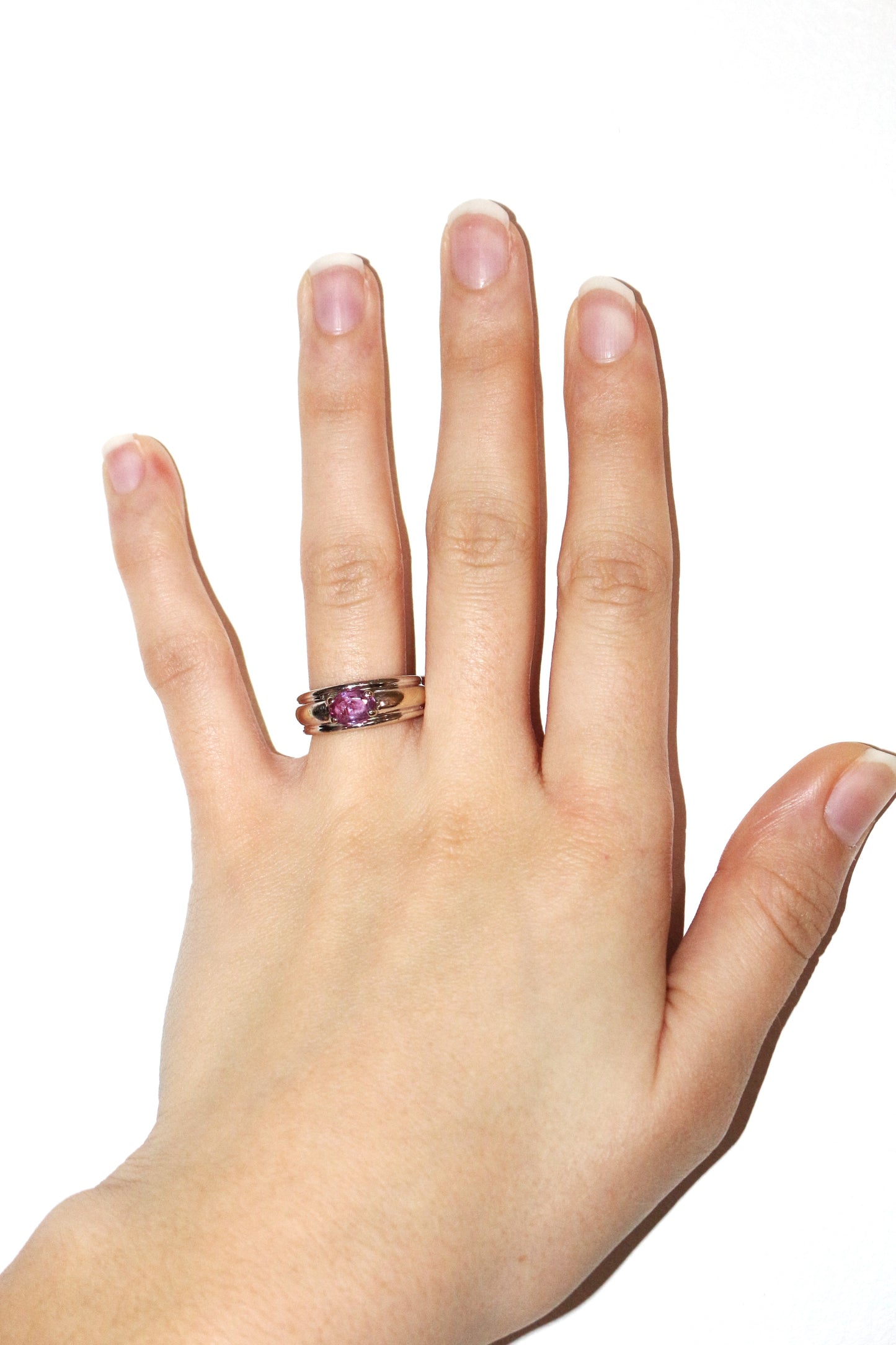 Boucheron Bague Axelle Saphir Rose