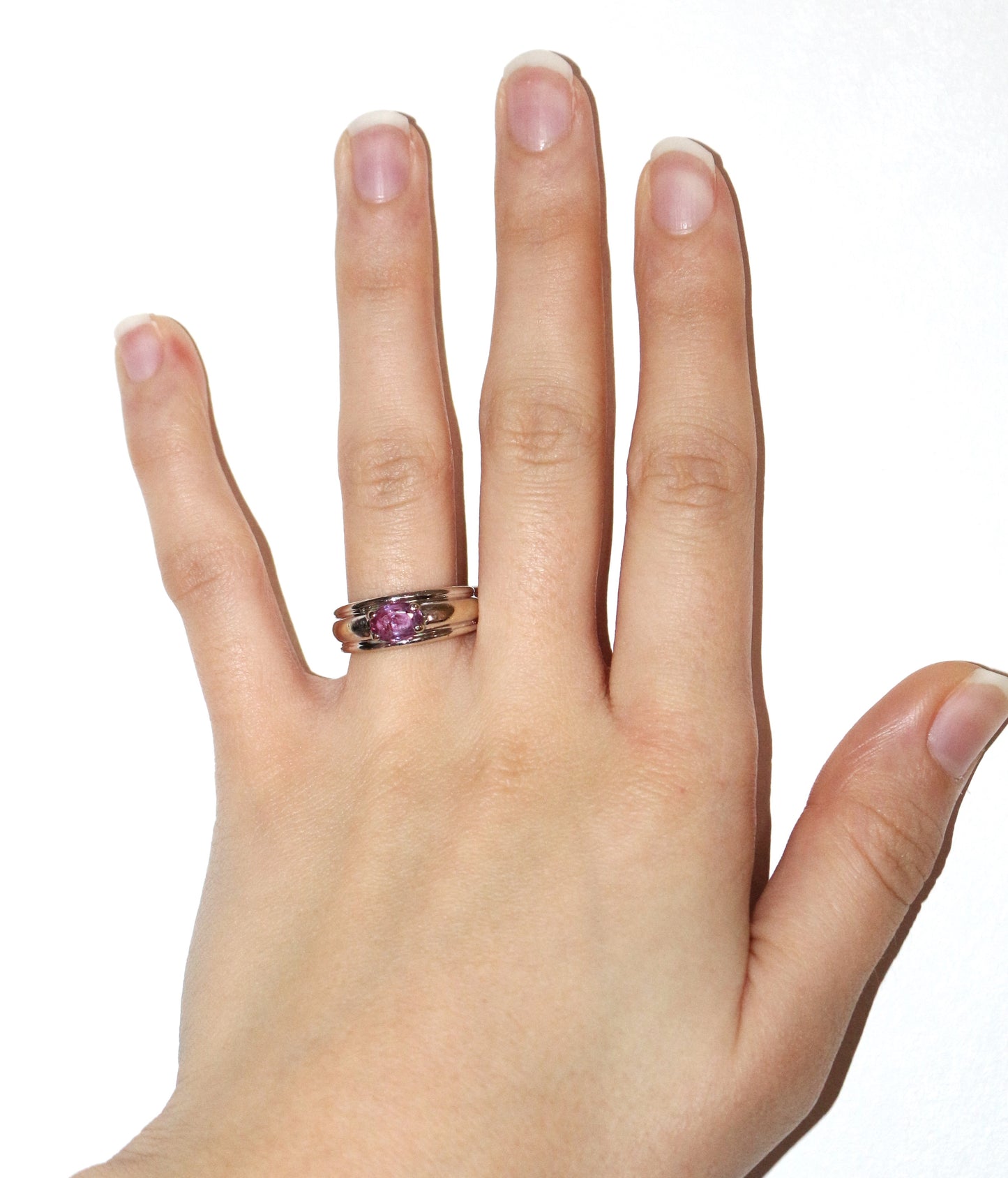 Boucheron Bague Axelle Saphir Rose