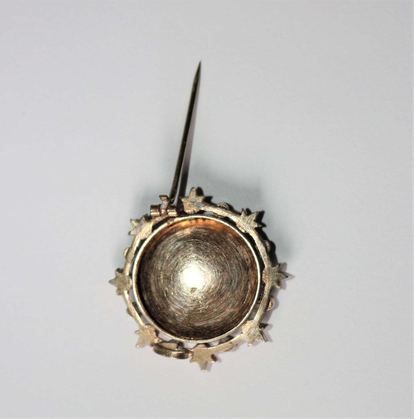 Broche Miniature XIXe argent