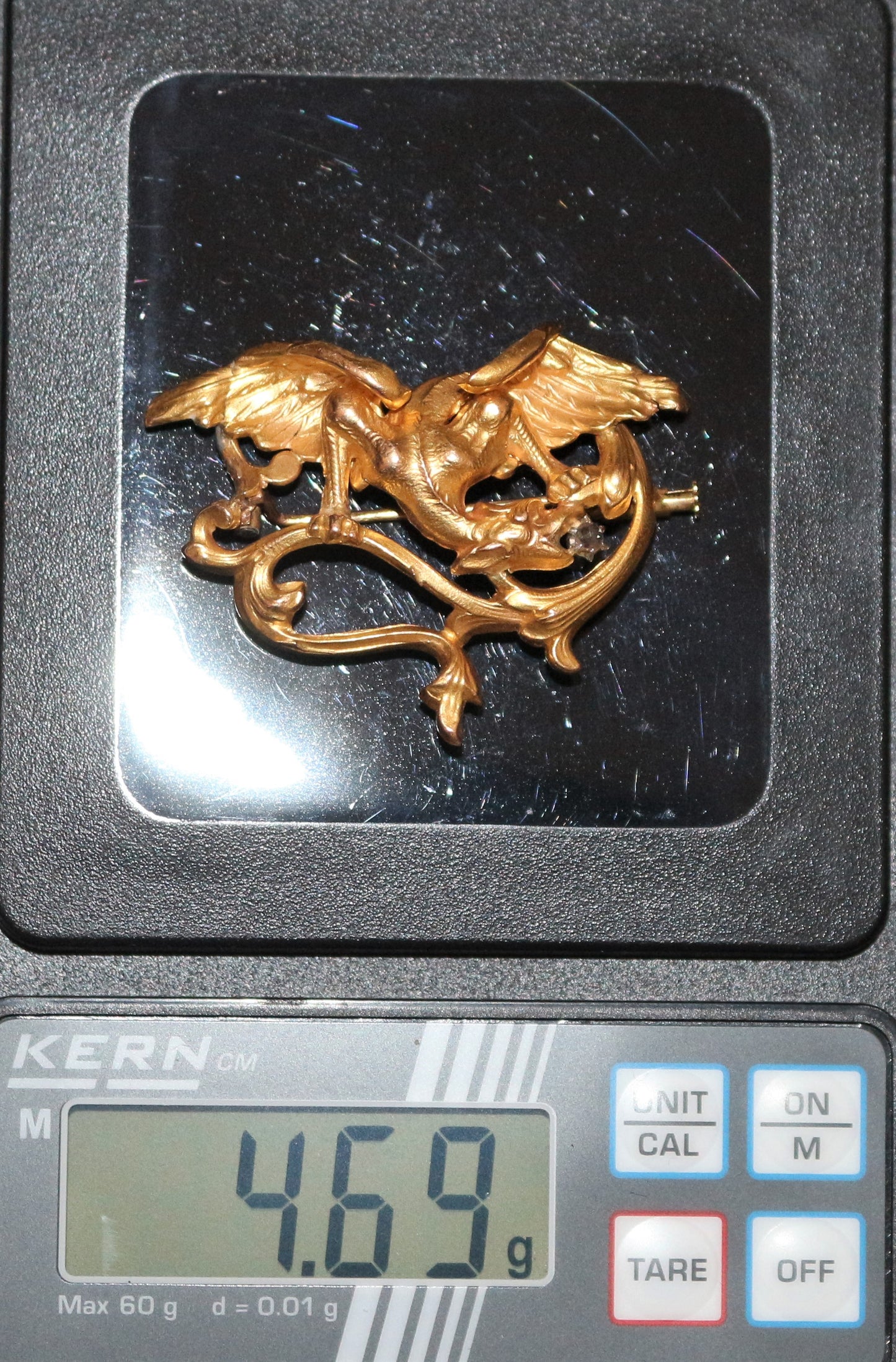 Broche Chimère Art Nouveau