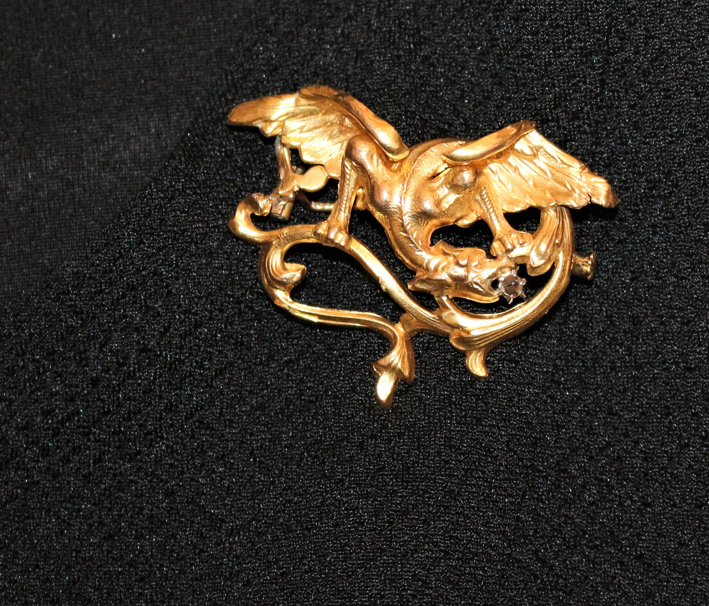 Broche Chimère Art Nouveau