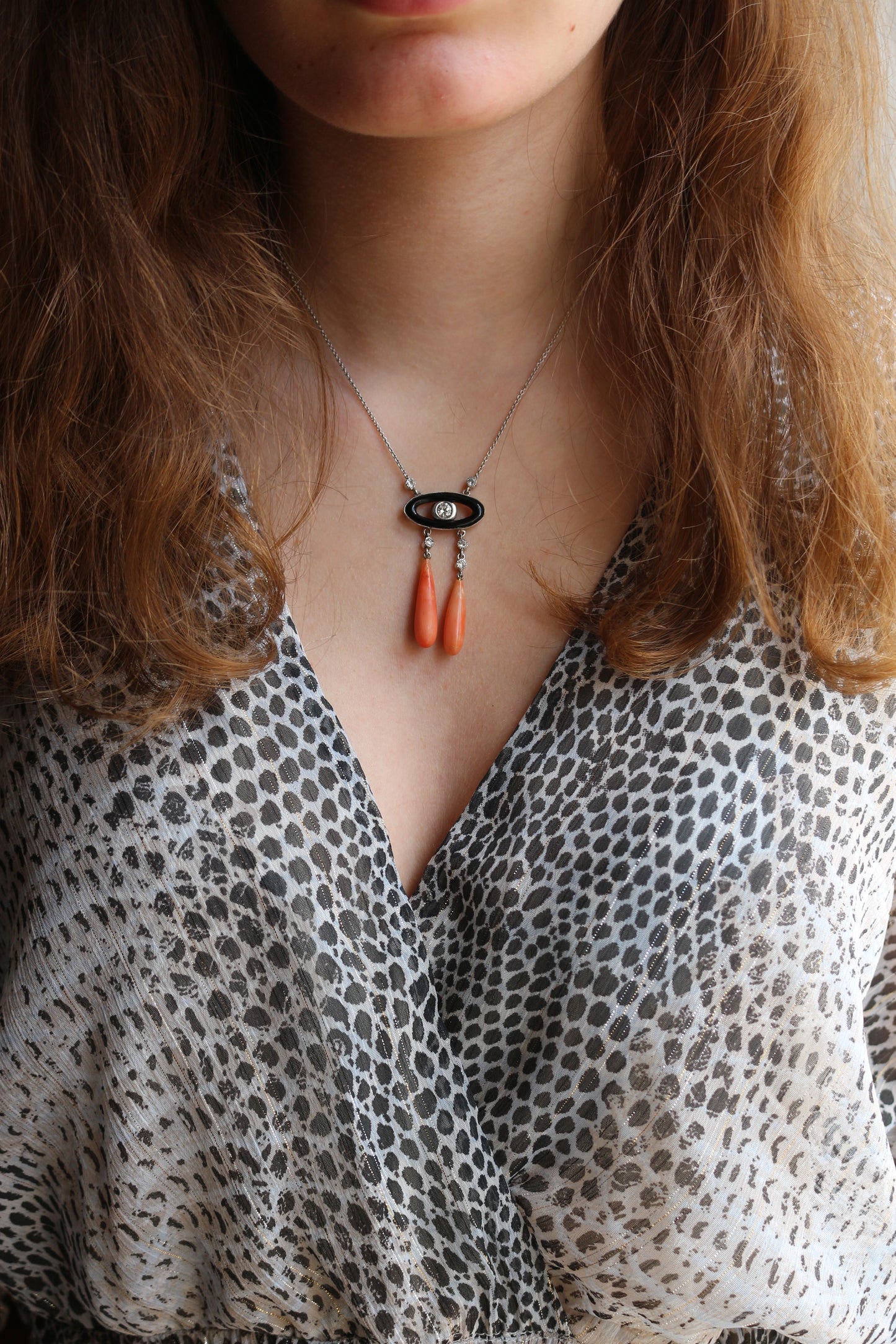 Collier Négligé de style Art Déco