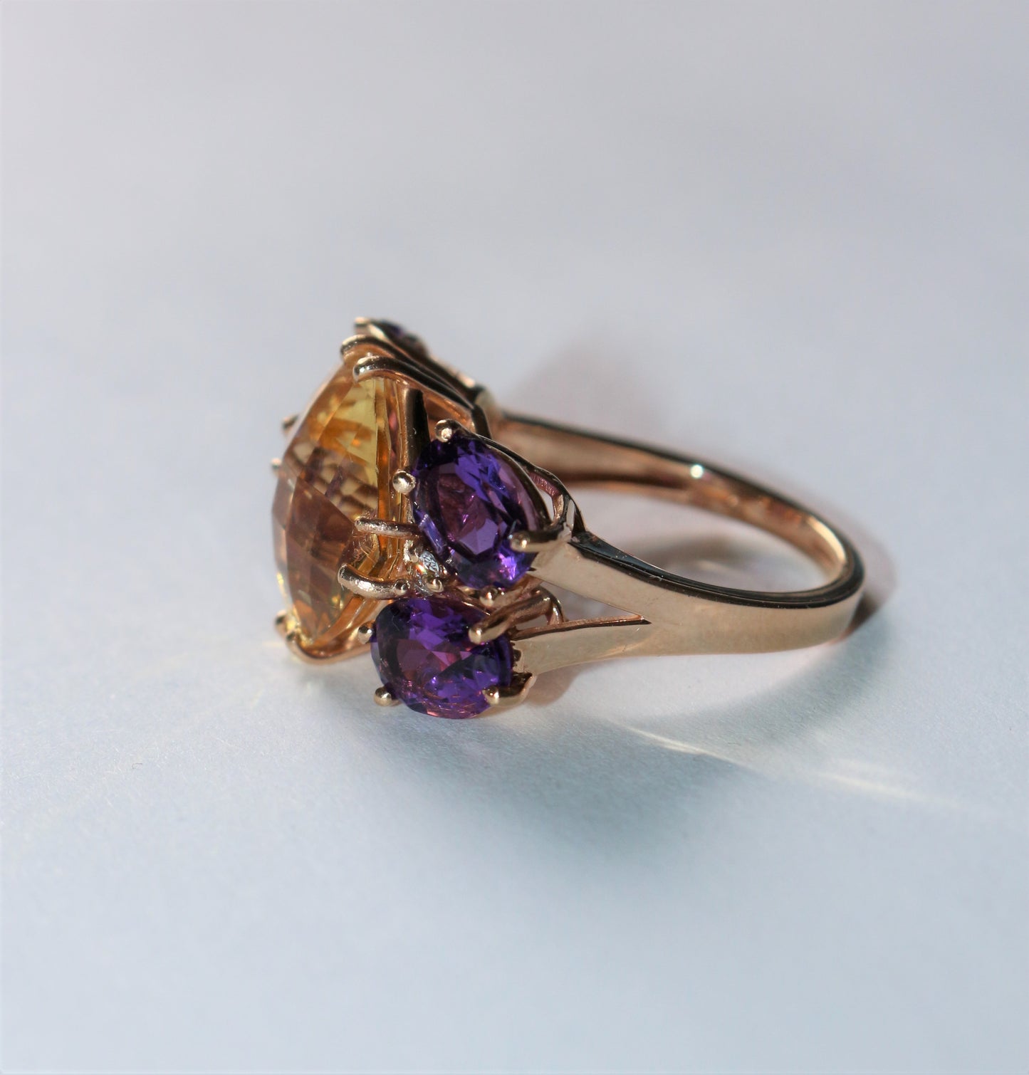 Bague papillon or rose
