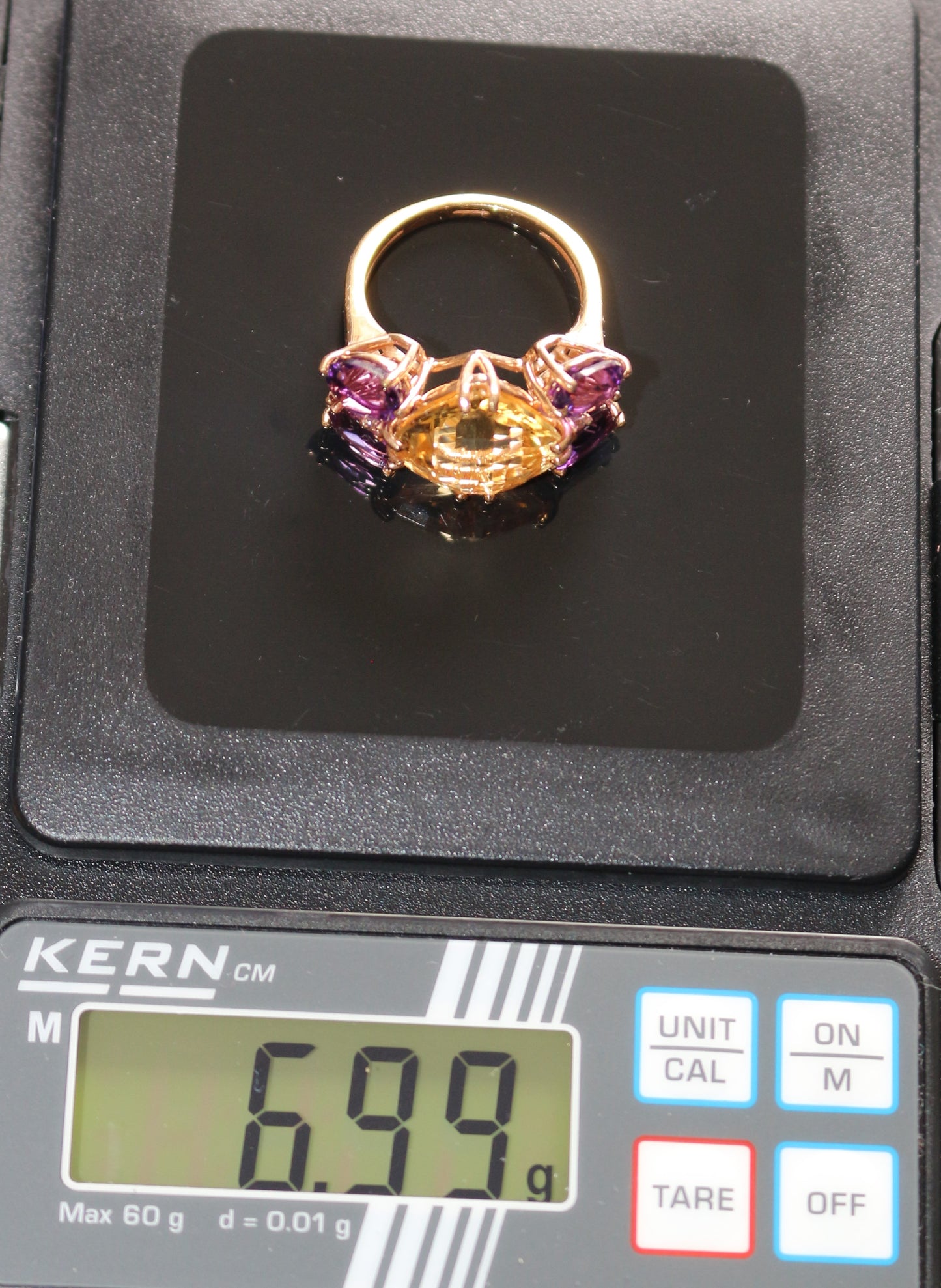 Bague papillon or rose