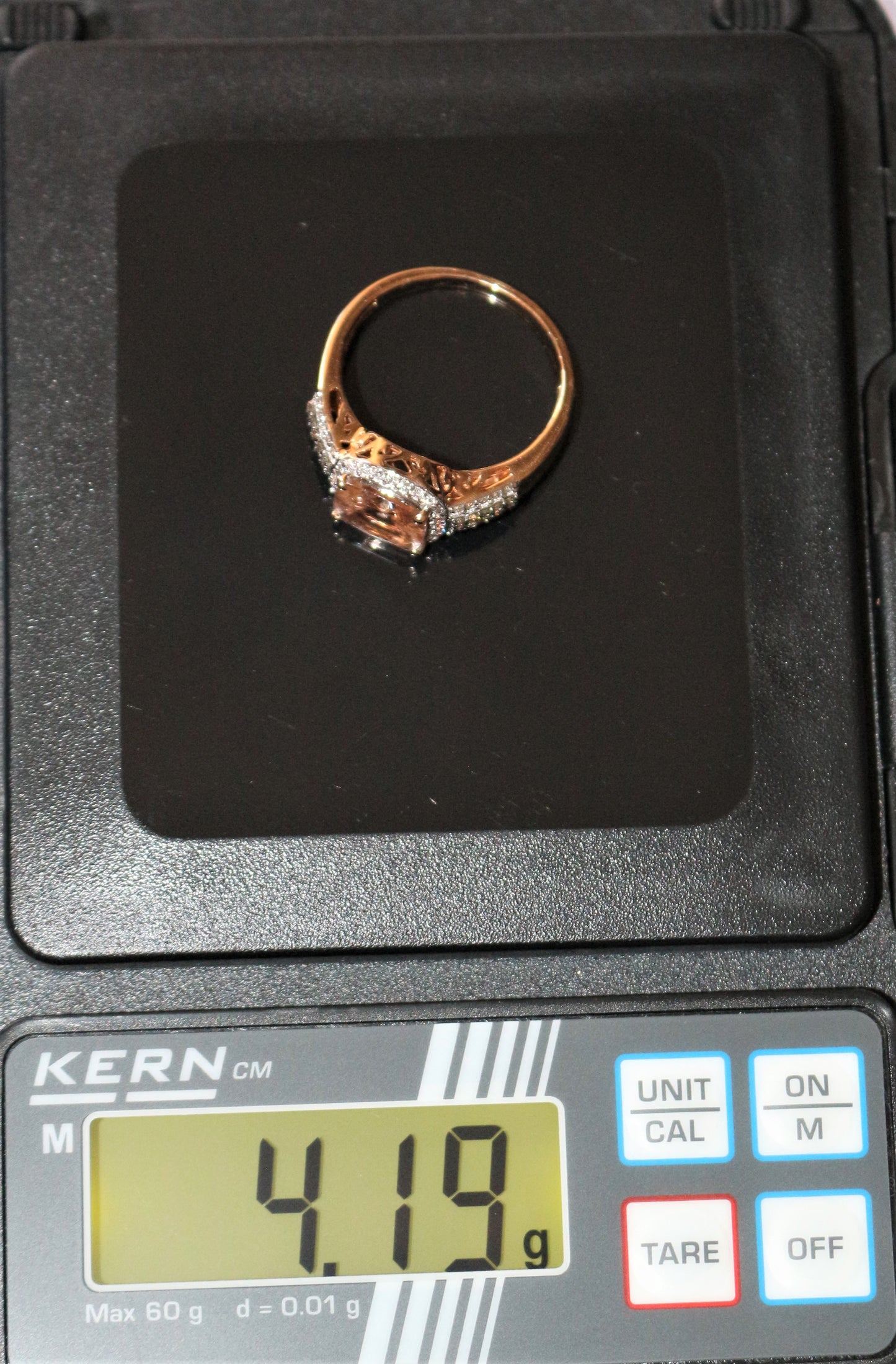 Bague Or Rose Morganite