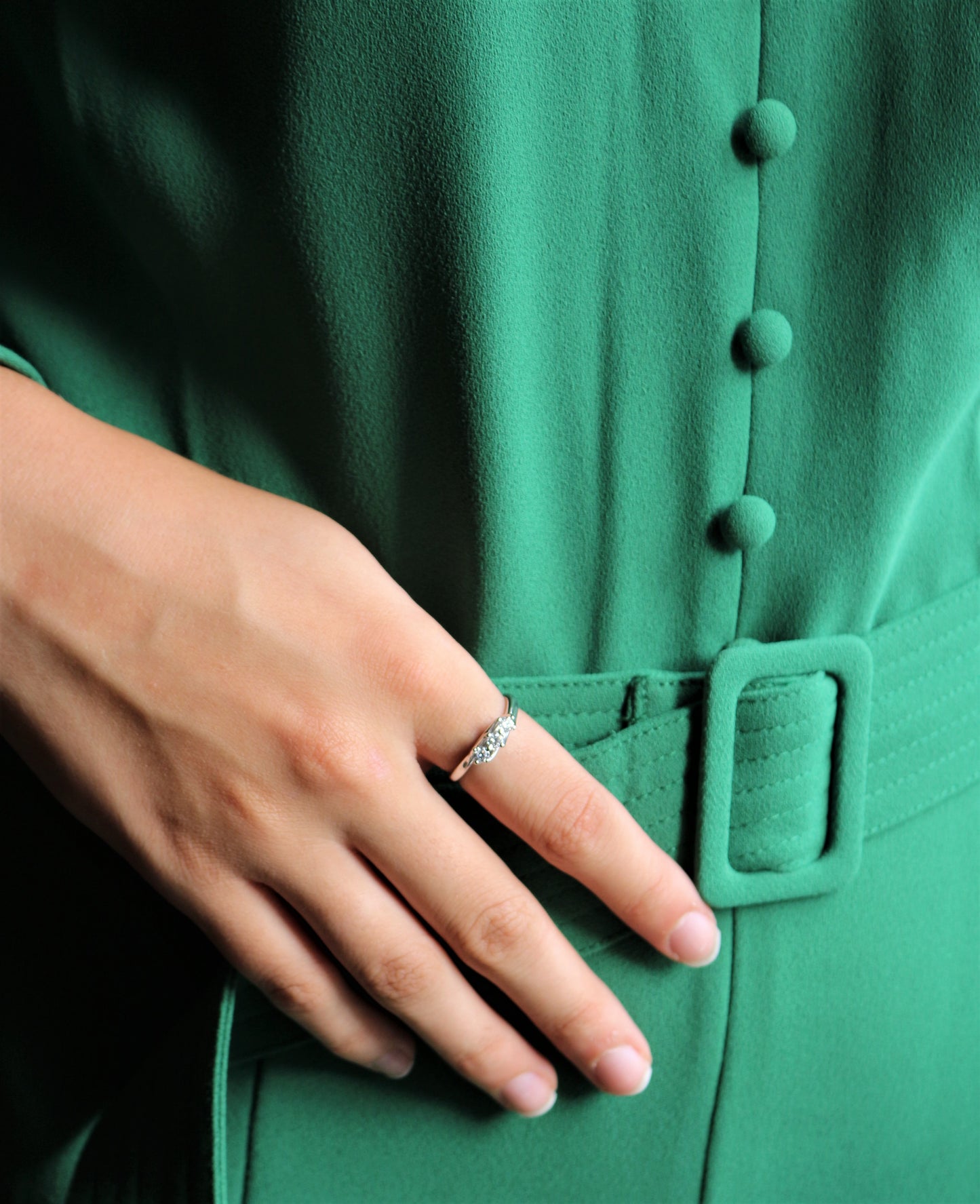 Bague Jarretière En Or Blanc