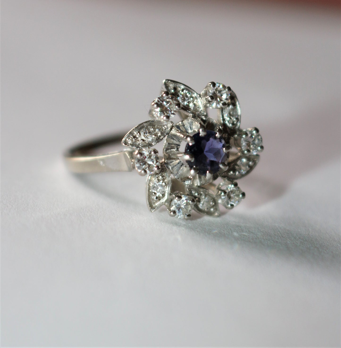 Bague Fleur Tourbillon Diamants