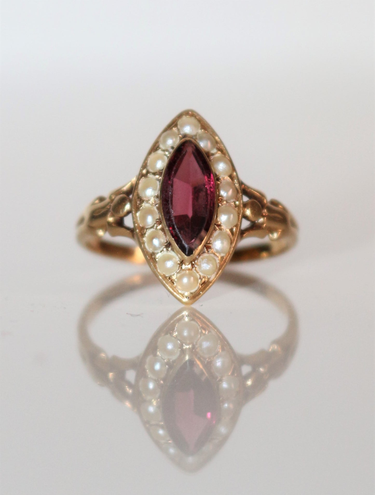 Bague marquise Napoléon III