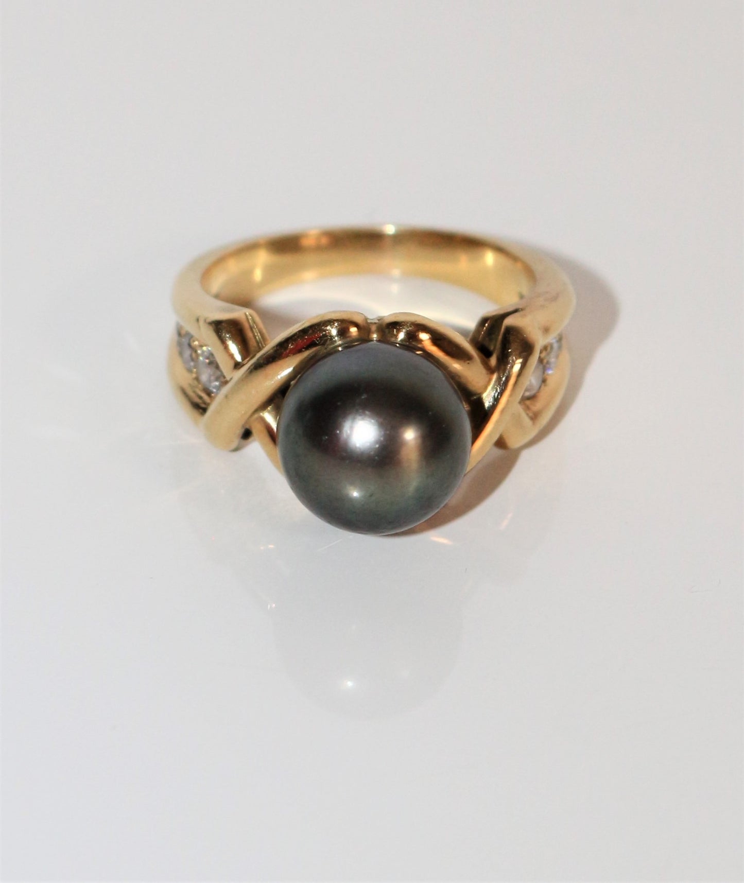 Bague Perle De Tahiti Et Diamants