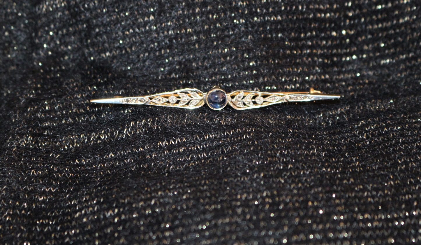Broche-barrette 1900 Art Nouveau