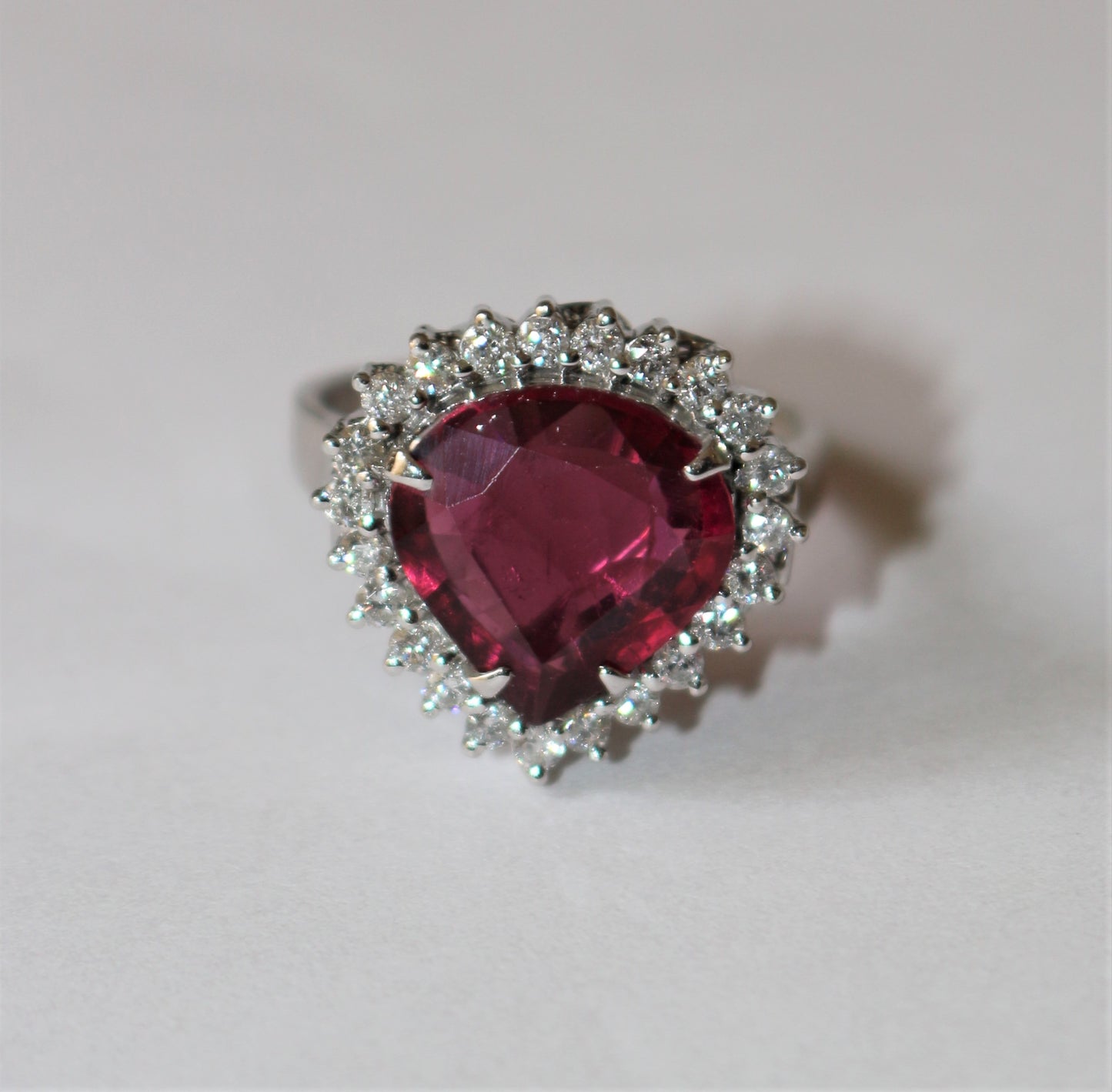 Bague Rubellite & Diamants