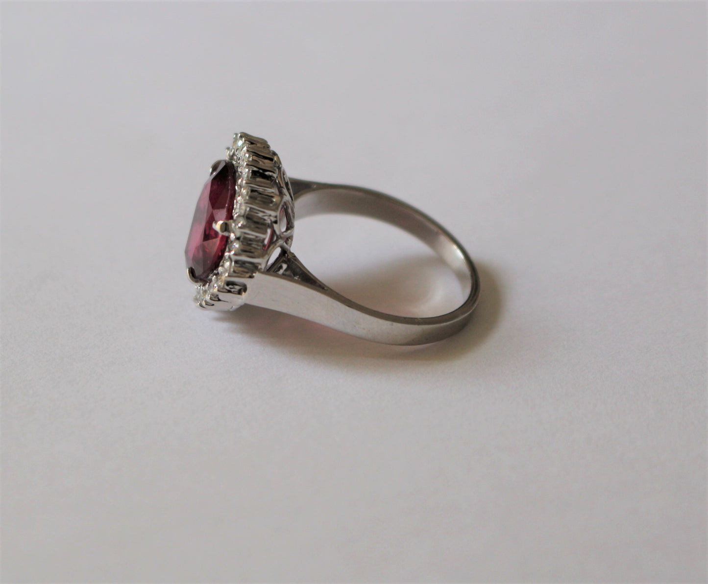 Bague Rubellite & Diamants