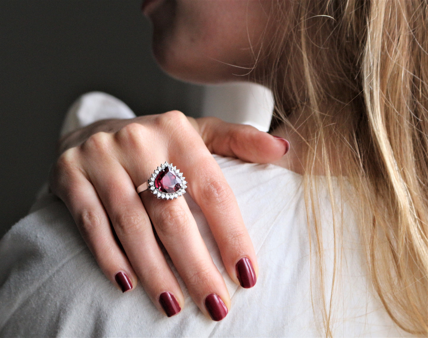 Bague Rubellite & Diamants