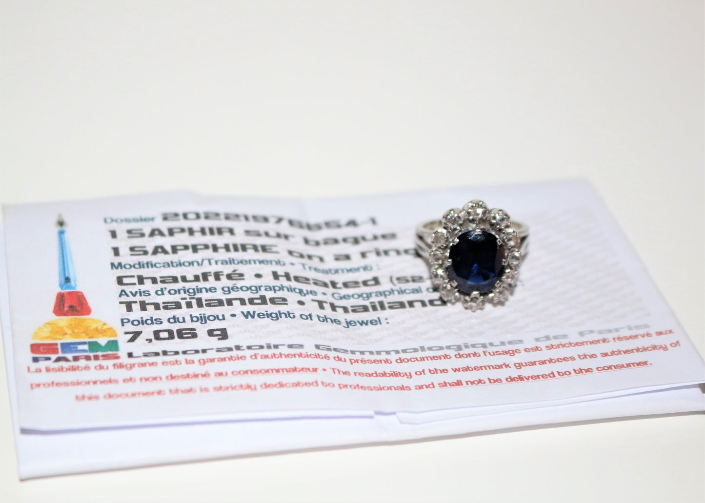 Bague Marguerite Saphir