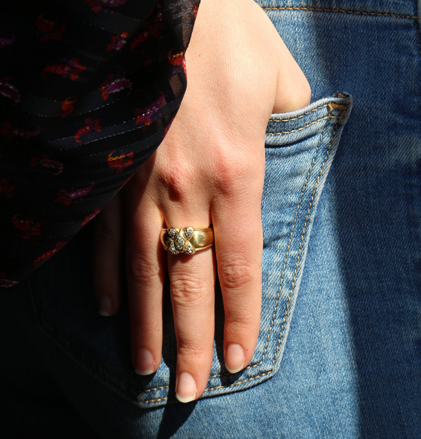 Mauboussin Bague Arlequin Or Et Diamants Vintage