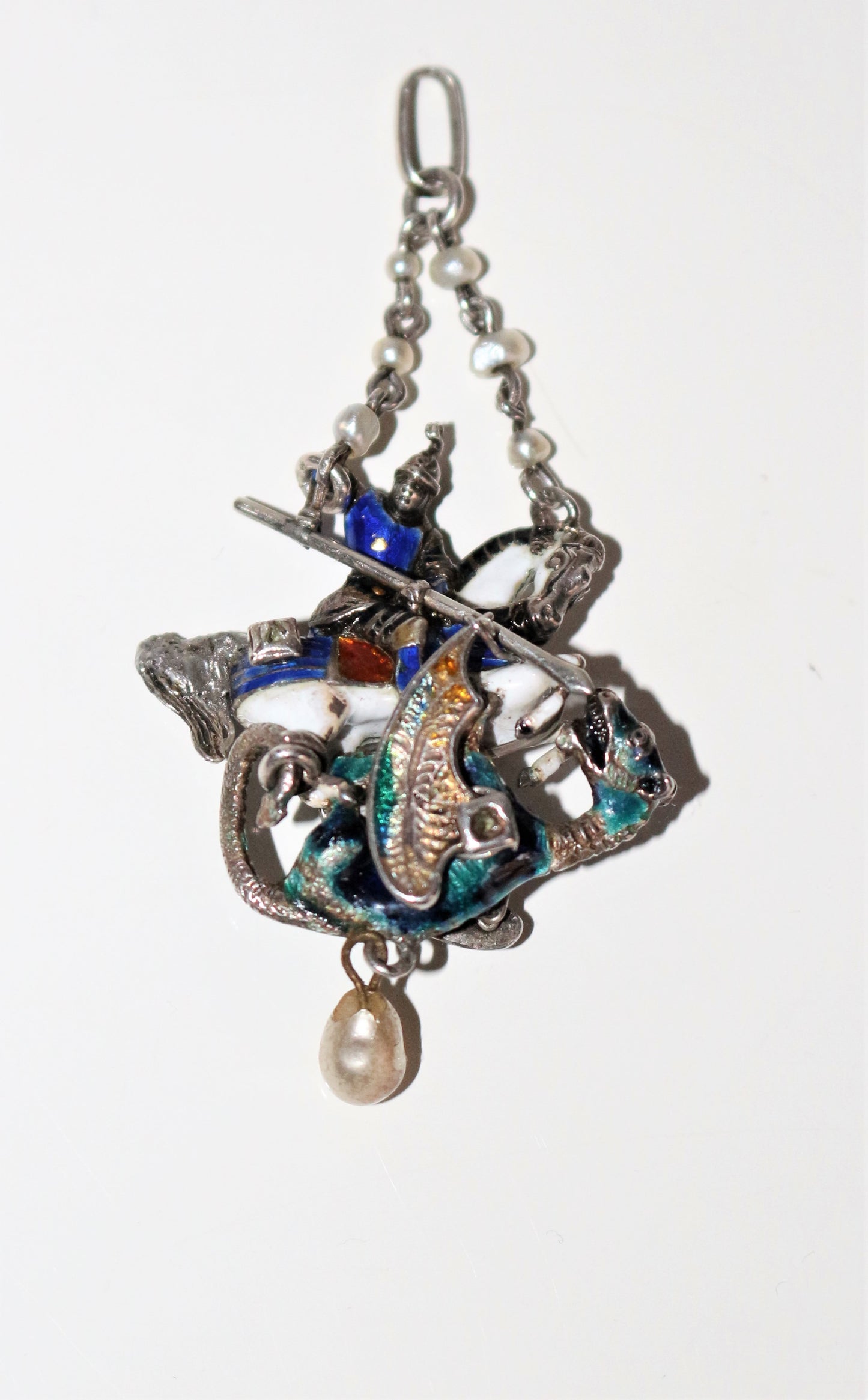 Pendentif Saint Georges Terrassant Le Dragon
