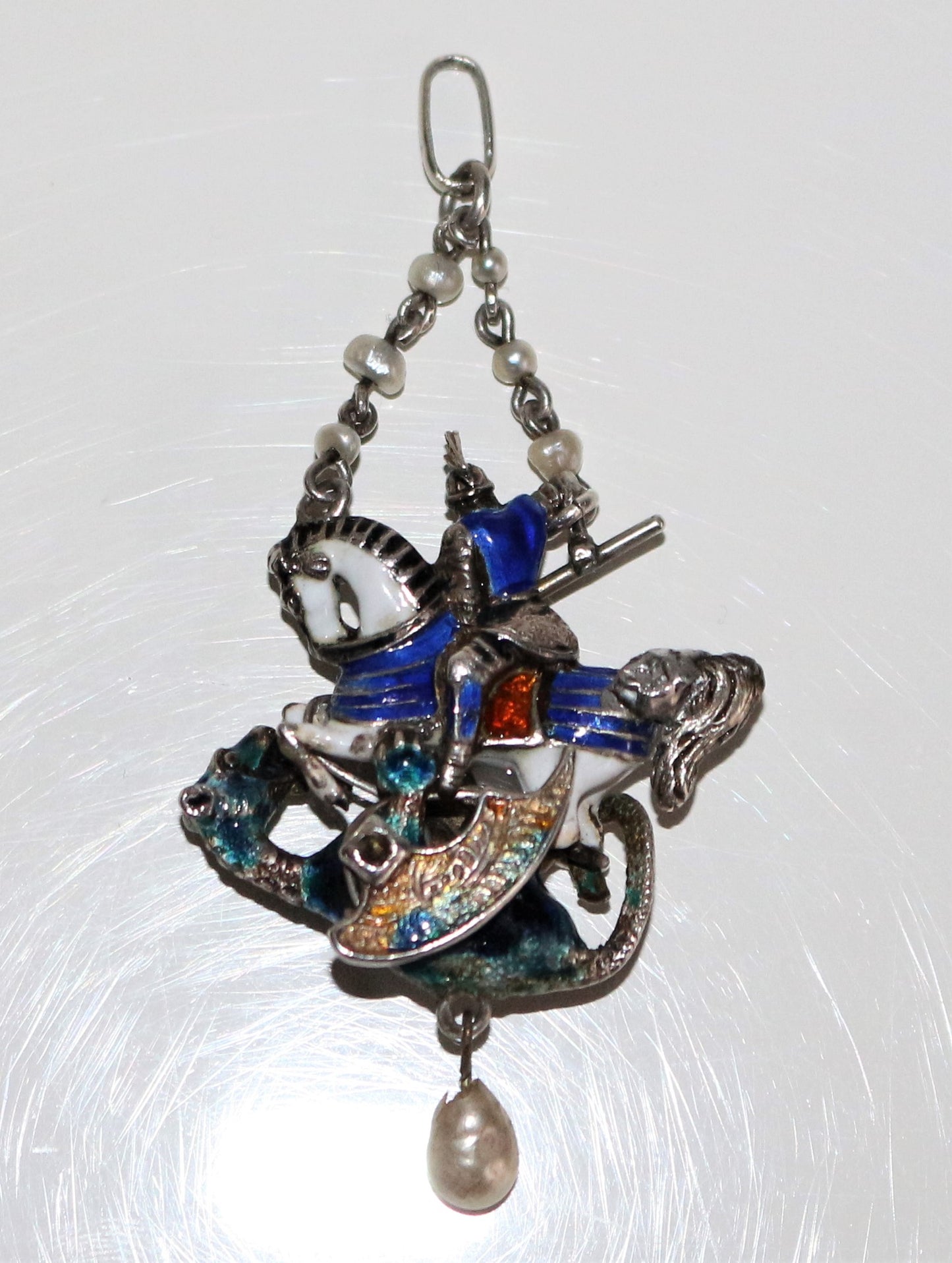 Pendentif Saint Georges Terrassant Le Dragon
